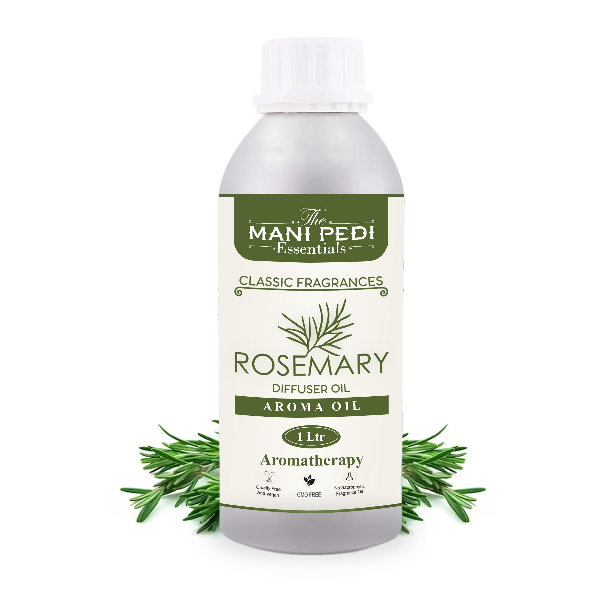THE MANI PEDI ESSENTIALS Rosemary Diffuser Oil with Long-Lasting Aroma. Earthy, Woody Fragrance that Improves Memory & Cognitive Function. Ideal for Aromatherapy, Diffusers & Air Purifiers - 1 Liter (1000 ml) (B0B6937LC8) Amazon Price History, Amazon Price Tracker