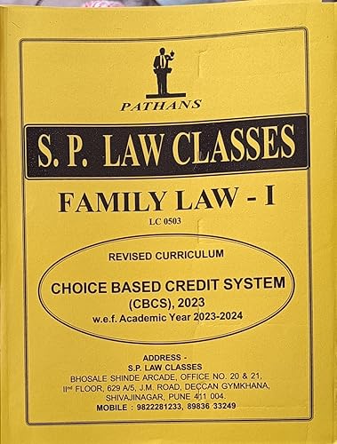 Family Law- I LC 0503 - Pathans S.P. Law Classes