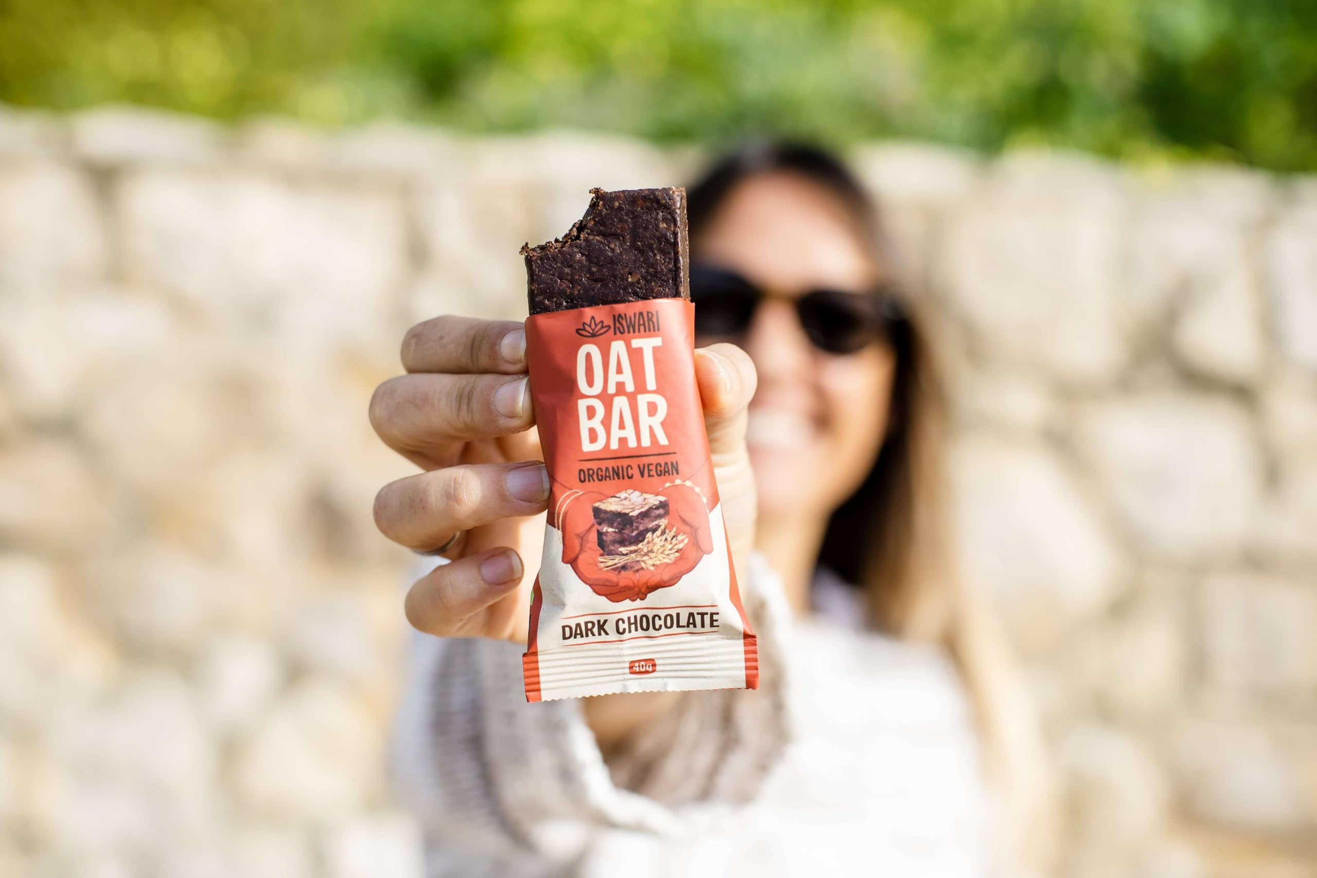 Iswari Pack 20 Barritas de Avena con Dark Chocolate 40g
