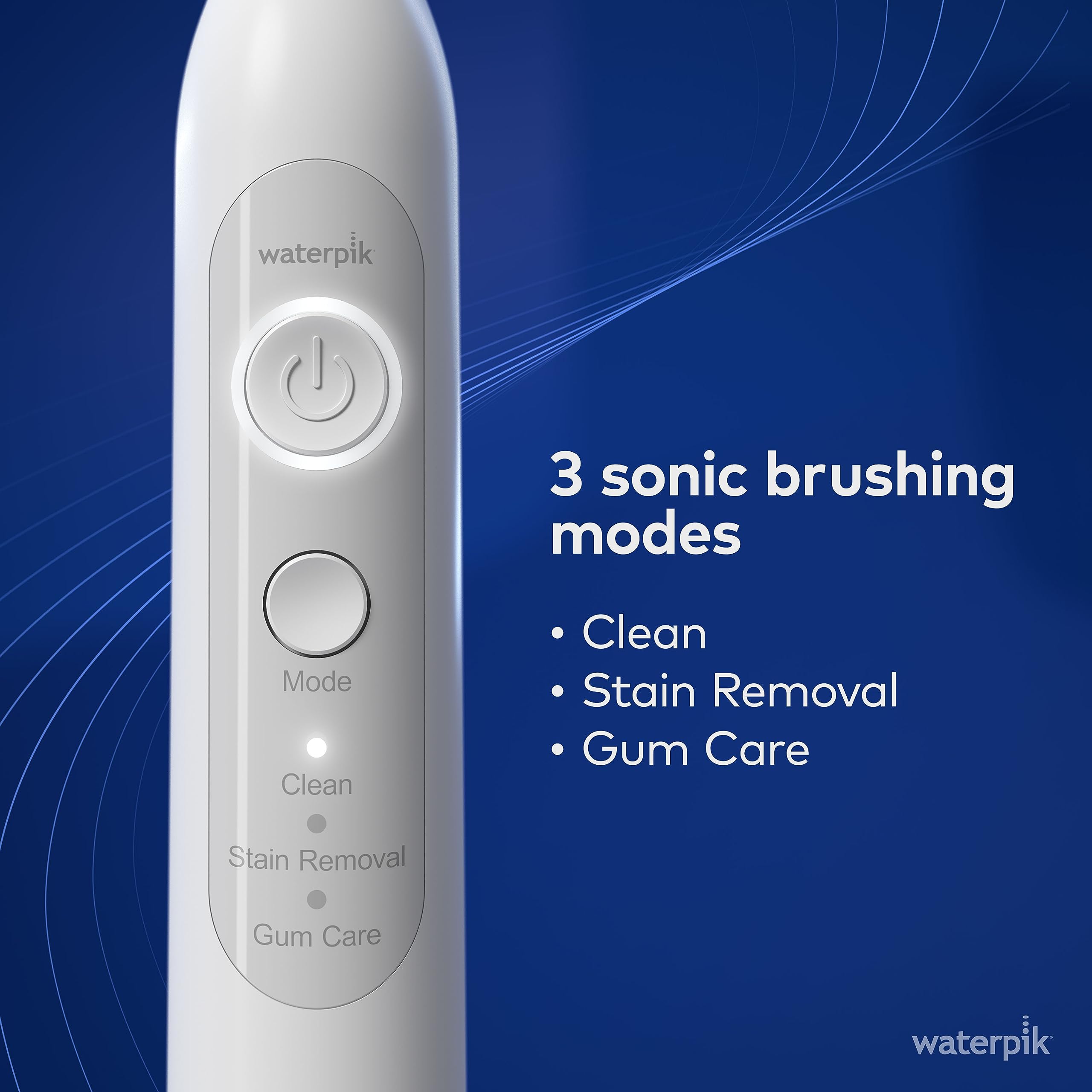 Waterpik Cordless Pearl e Sensonic Spazzolino elettrico ricaricabile e idropulsore combinato, cura dentale completa per denti, gengive, bretelle e viaggio - ADA accettato, bianco