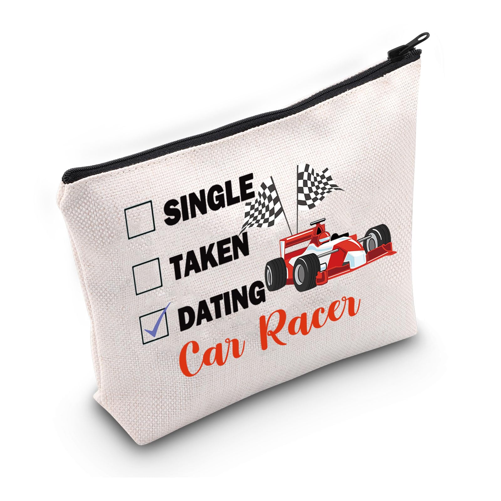 PWHAOO Car Racing Inspired Gift Car Racer Fan Makeup Bag Cosmetic Bag Racing Fandom Merch (Dating M)