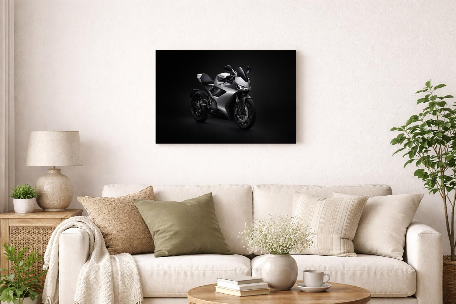 Wall Art | Printed MDF Wall Painting|Home Decor for Living Room, Bedroom, Office, Study (22x14inch) - Norton Manx R