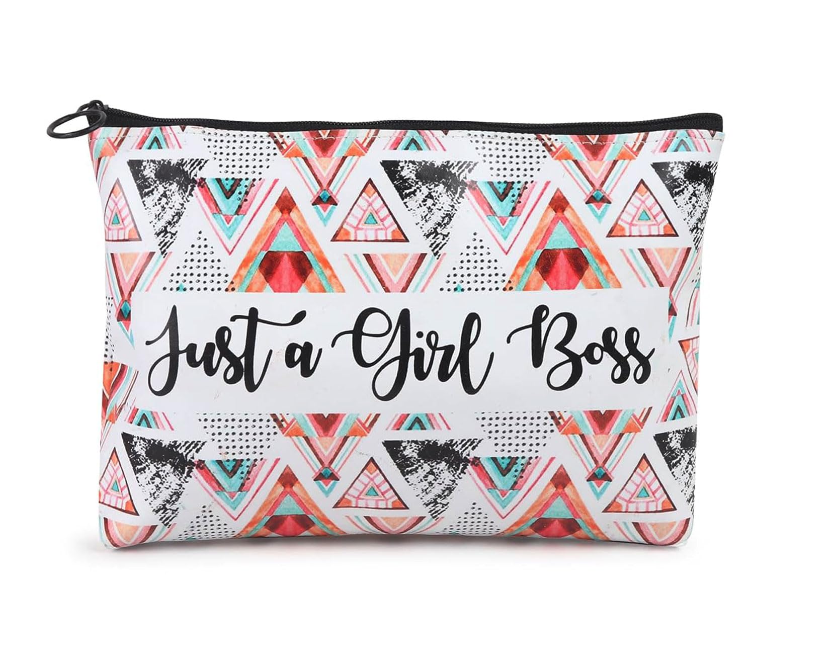 23×16 cm Multipurpose Canvas Cosmetic Pouch for Girls | Large Makeup & Utility Pouch for Travel, Stationery, Gadgets & Cash | Stylish Handbag Organizer | Rakhi Gift for Sister (Style 1)-image-12