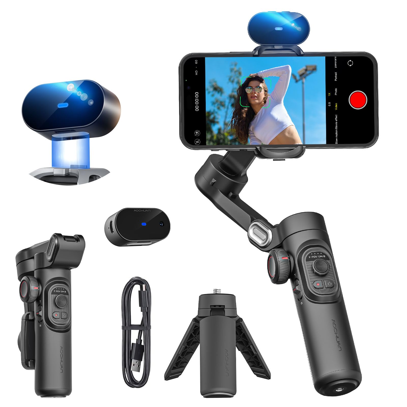 AOCHUAN 3軸ジンバルスタビライザー Smart V8 Amazon.co.jp: AOCHUAN 3 