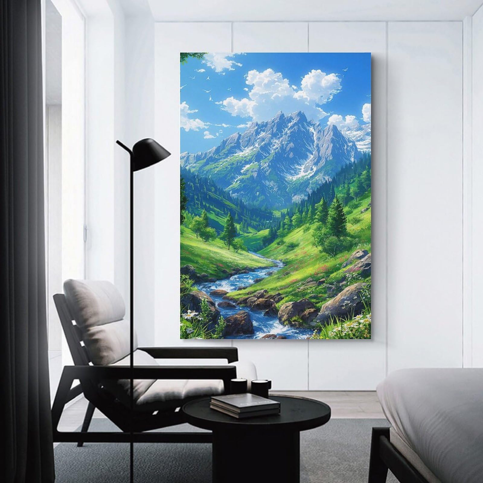 絵画 アートポスター 複製画 風景画 自然界 Amazon.co.jp: ポスター 山 自然 風水 絵 山の絵 緑の絵 玄関