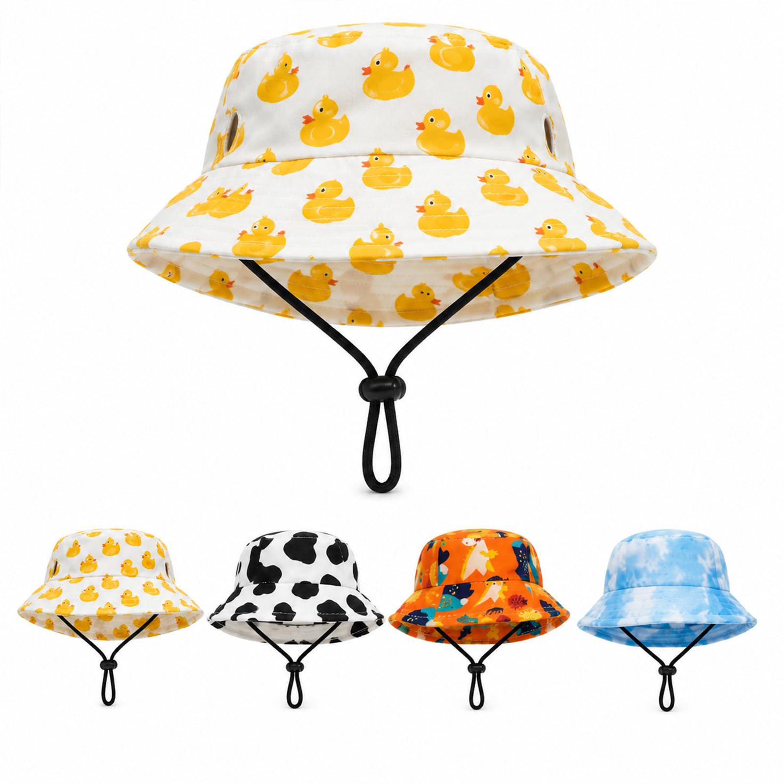 Dog Bucket Hat with Ear Holes, Pup Bucket Hat