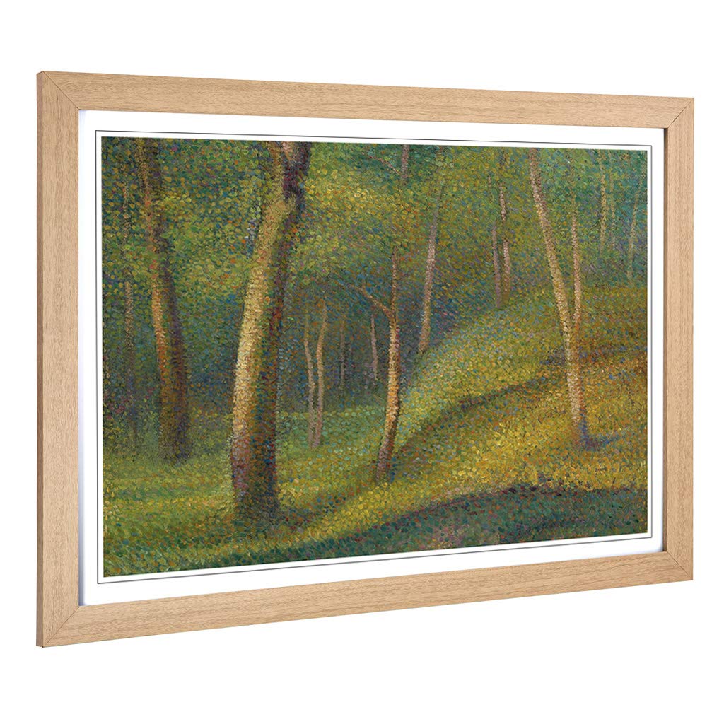 Big Box Art Framed Print of Henri Le Sidaner Woodland Forest Design | Wall Art Picture | Home Decor for Kitchen, Living Room, Bedroom, Hallway, Oak, A2 / 24.5x18 Inch / 62x45cm