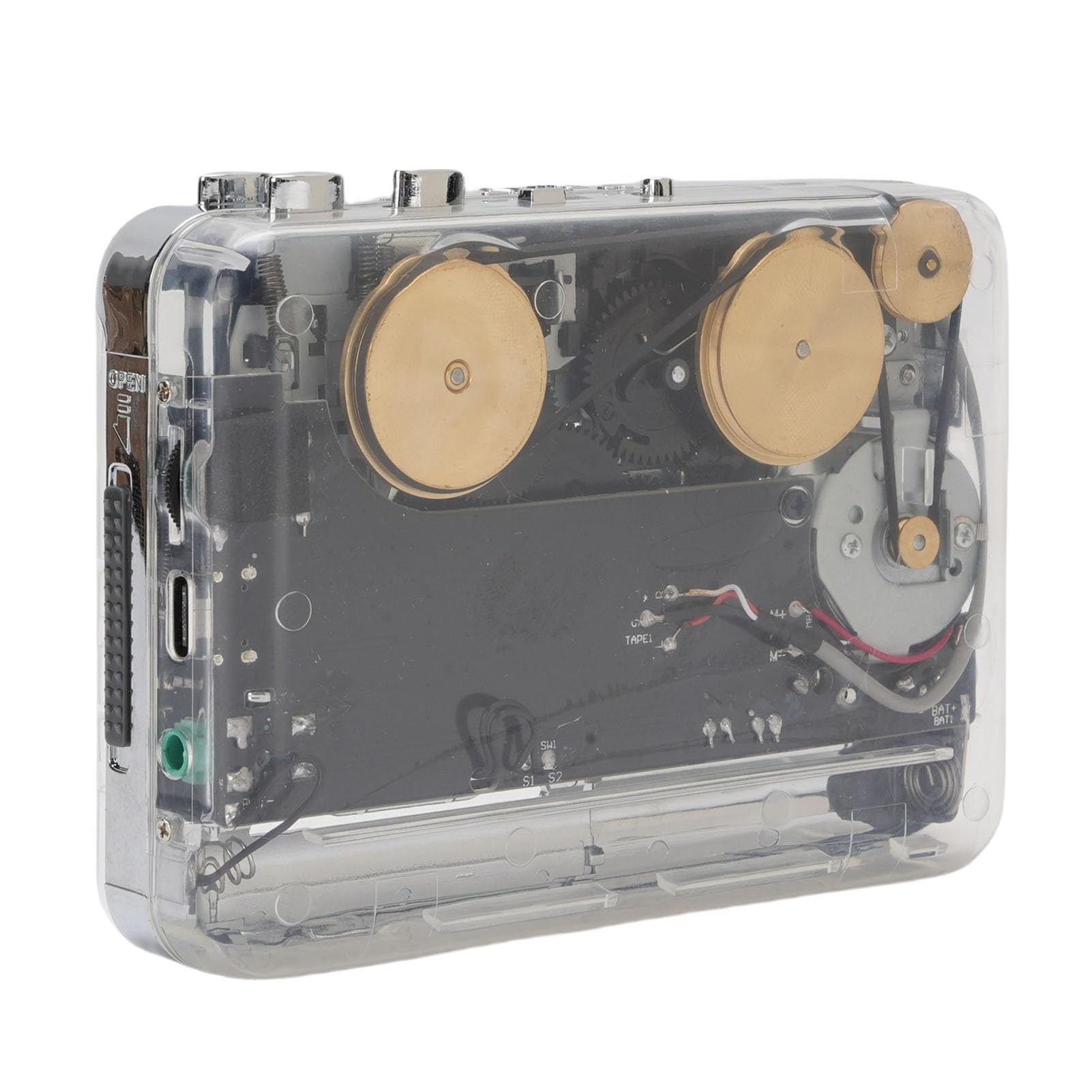 Tosuny Cassette Player, Cassetta a MP3 Converter - Auto Reverse Stereo Sound PC USB -C Connessione a Doppia Potenza Cancella