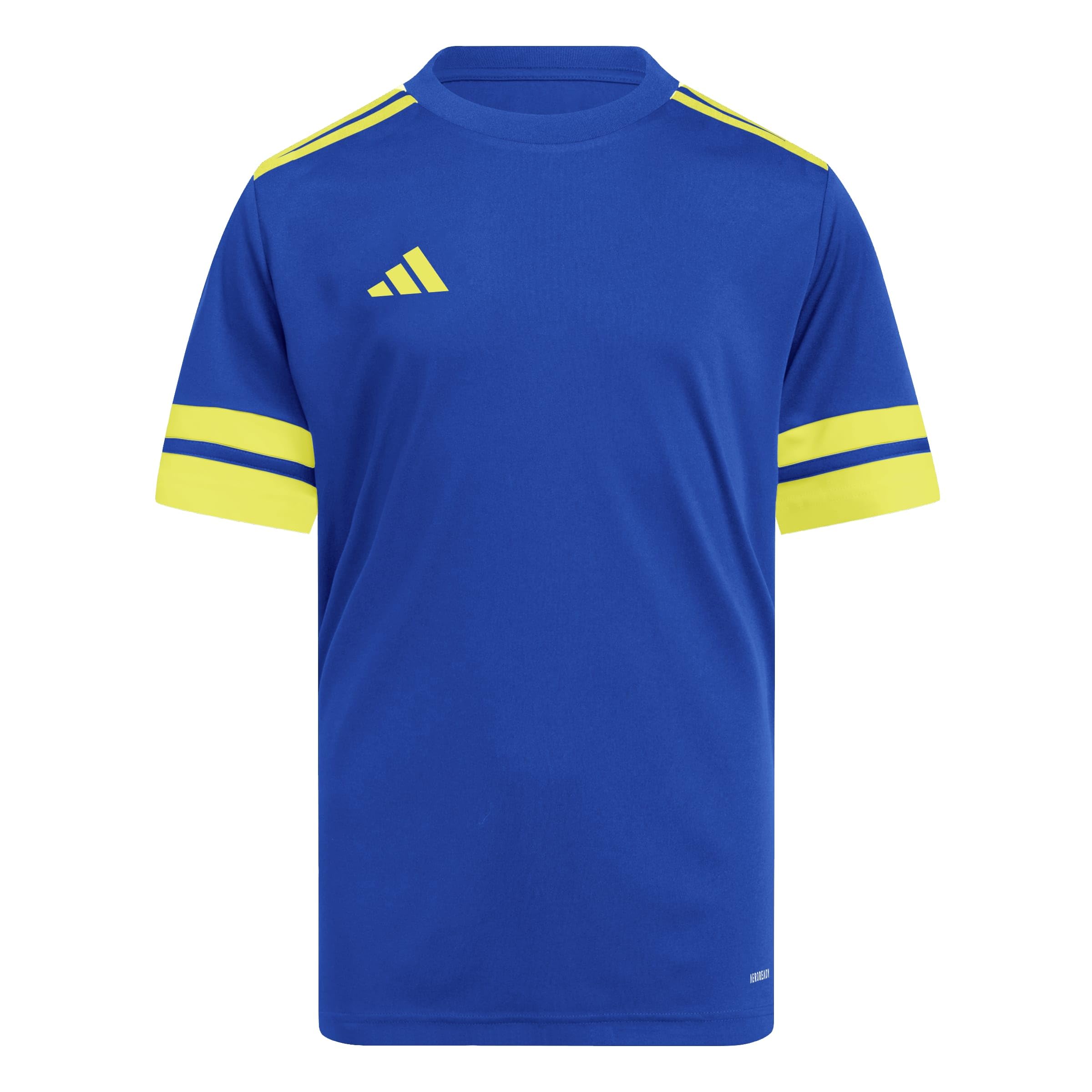 adidas Unisex Kids SQUADRA25 Jersey Short Sleeve Kids, Team Royal Blue/Team Yellow, 13-14 Years