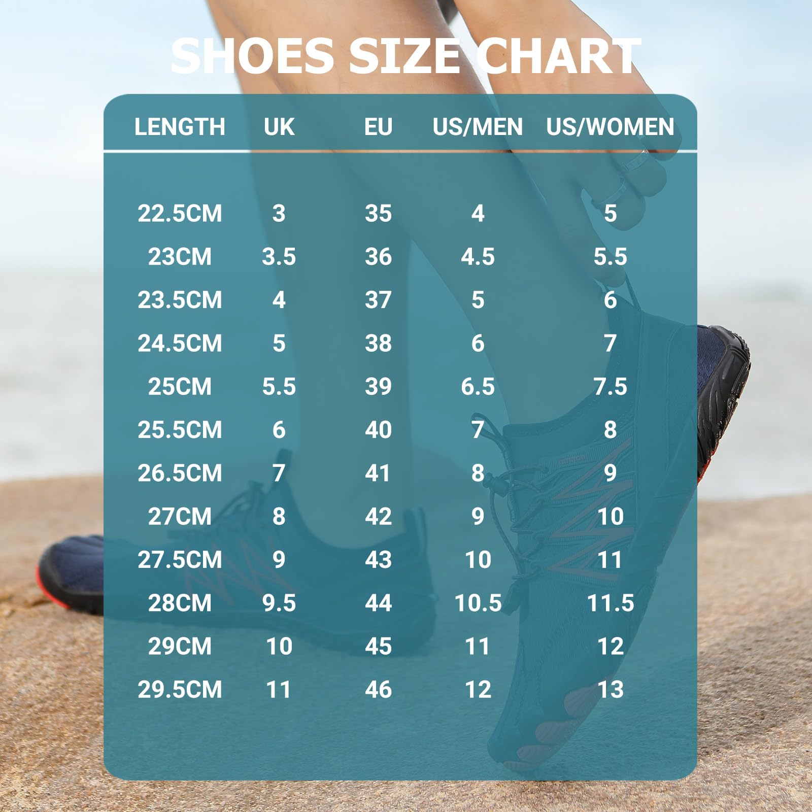 Scarpe da Immersione per Spiaggia Mare Snorkel Scarpe da Scoglio Scarpe Barefoot Scarpe da Mare Scarpette da Bagno Donna Uomo