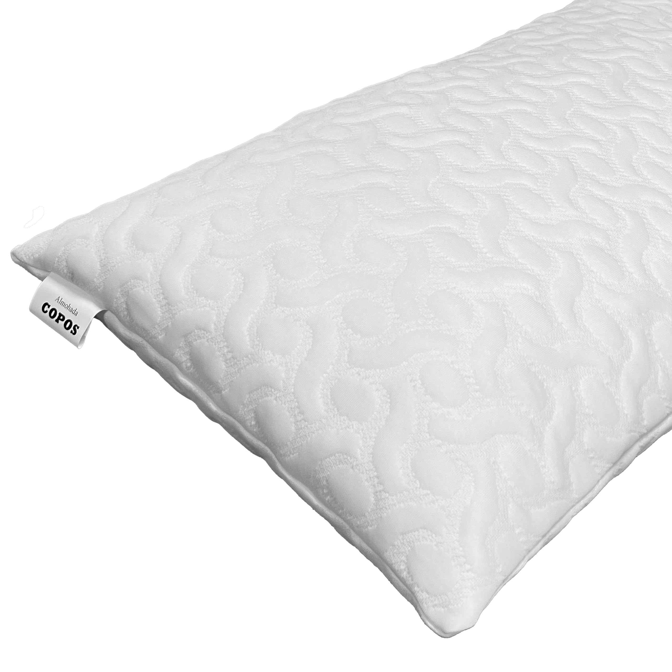 Miroytengo Almohada Viscoelástica EKO Copos 135 cm Color Blanco