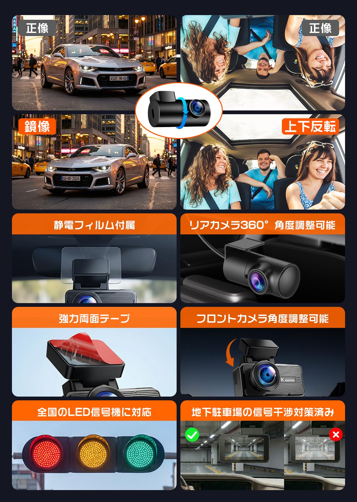 OKYES ドライブレコーダー 4K+4K Amazon.co.jp: OKYES ドライブレコーダー【2026業界最新！前後4Kカメラ