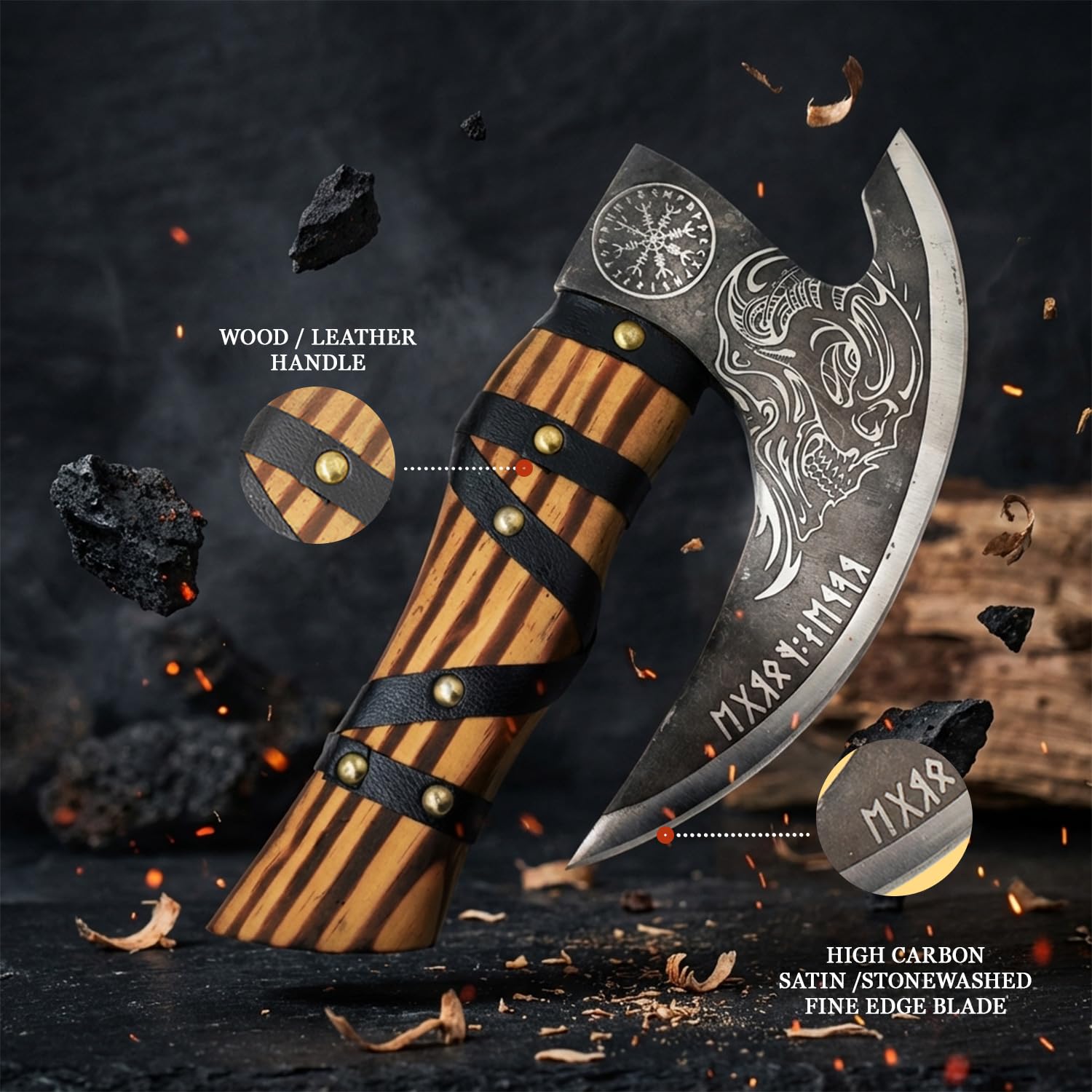 Amazon.com : Old Ram Handmade Artisan Grim Reaper Viking Pizza Axe