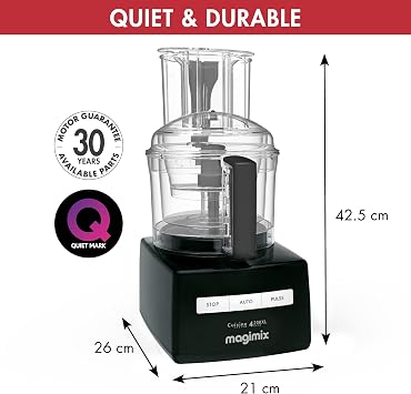 4200XL Food Processor | 3L BPA-Free Bowl | Quiet & Powerful Motor | Multifunctional 6 in 1 Solution | Black | 18473 | Multifunctional 6-in-1 processing solution delivers commercial culinary versatility while operating with minimal noise.