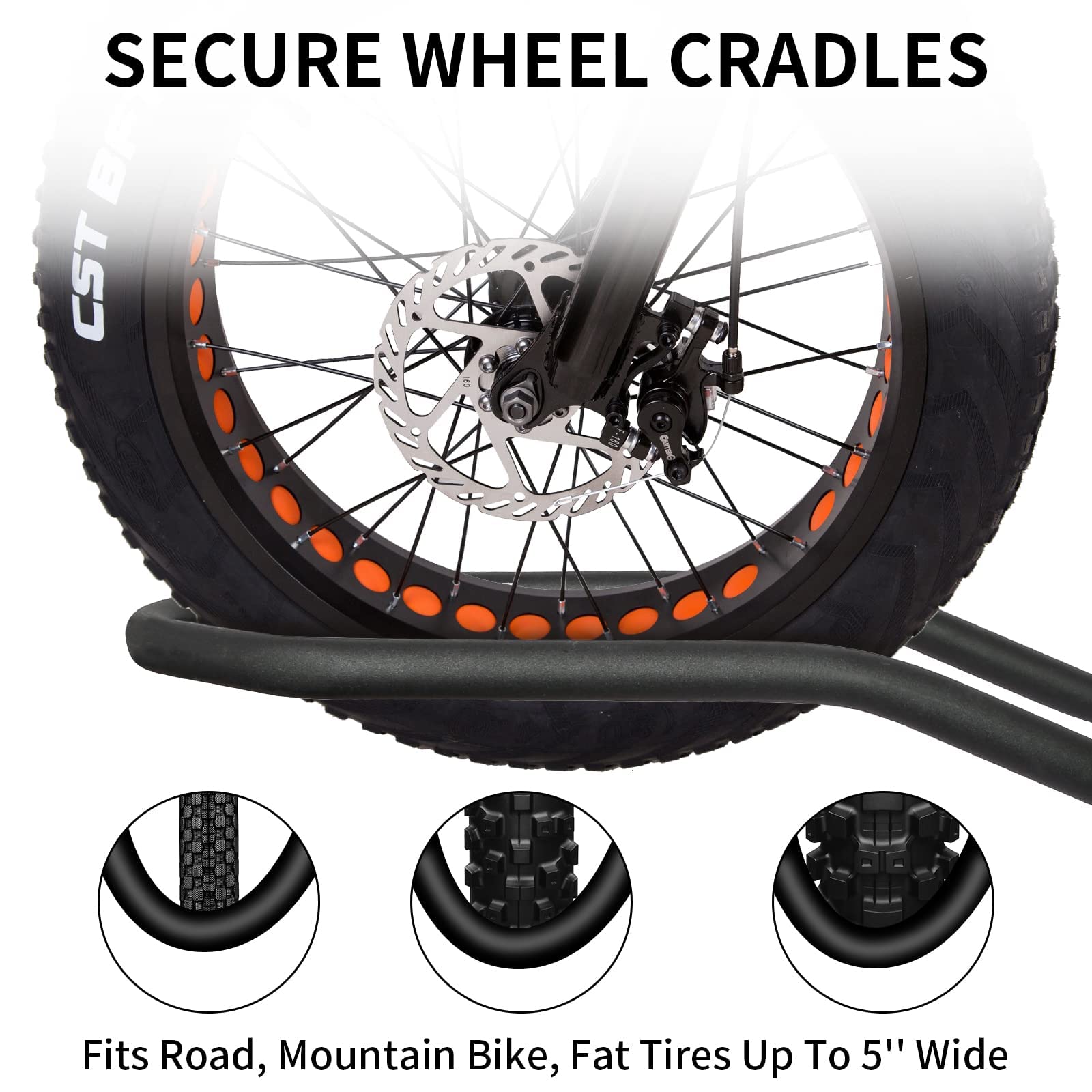 WEIZE Hitch Bike Rack, Wobble Free Smart Tilting Bicycle