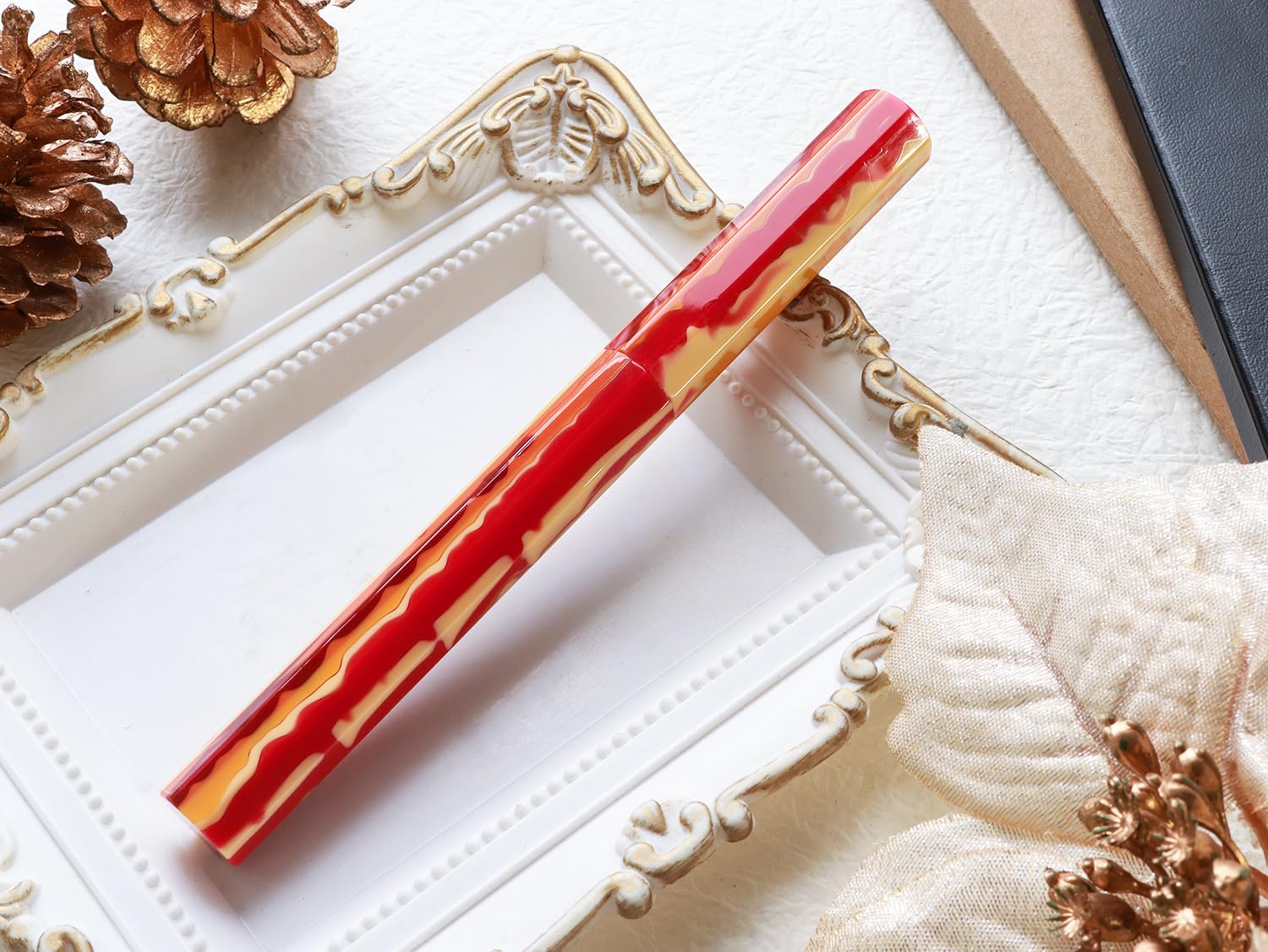 Amazon | WANCHER 万年筆 カレイドクイーン万年筆・ 夕焼け KALEIDO