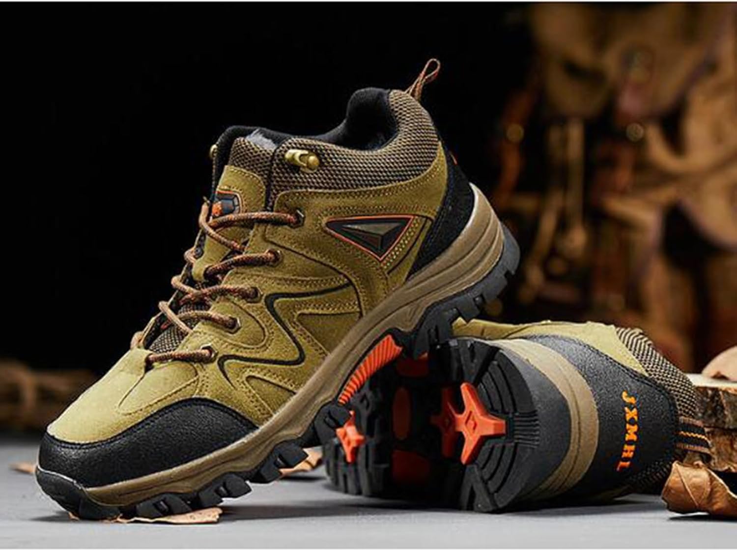 IJGE] ハイキングシューズ メンズ スノーブーツ 厚底 軽量