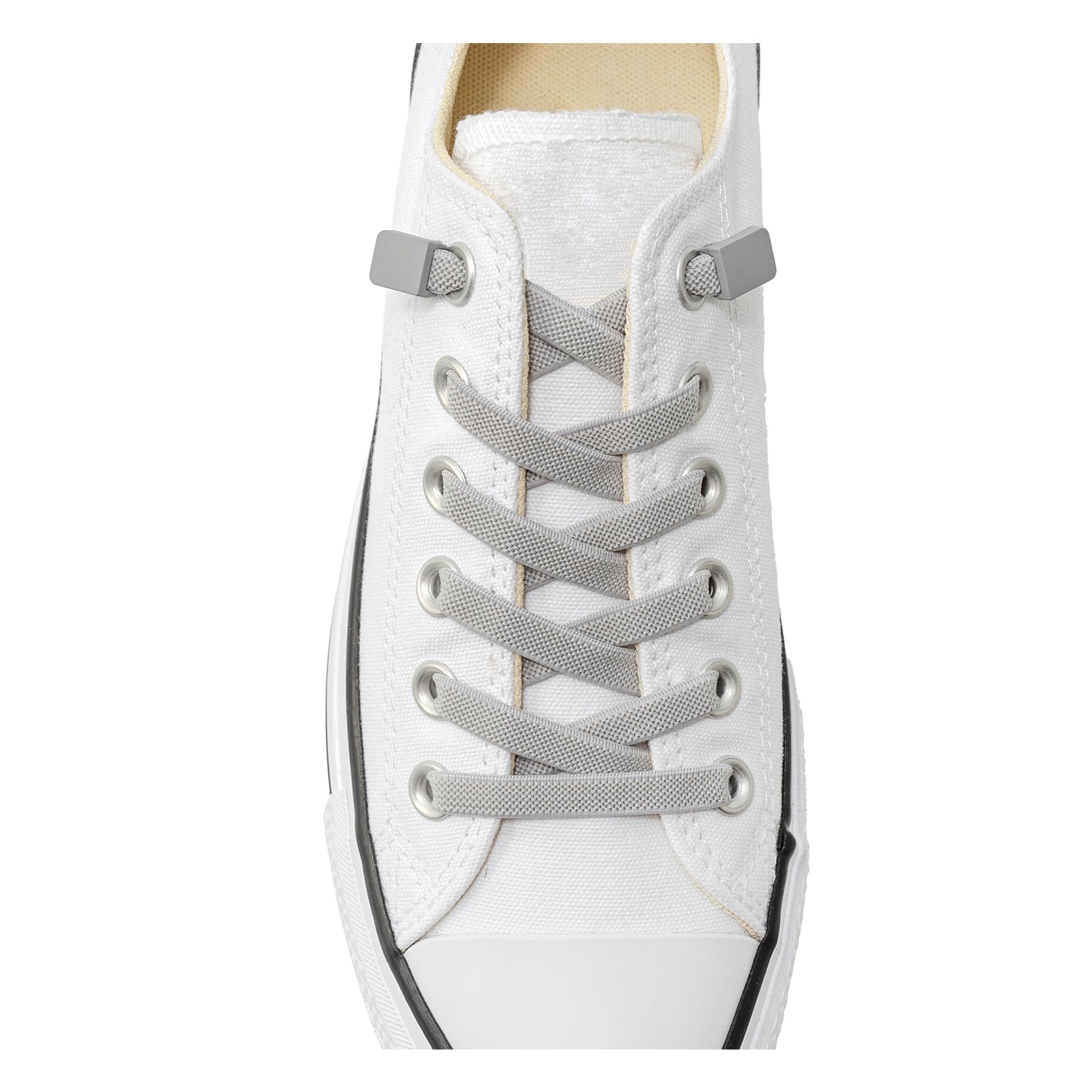 VEILLEONG Elastic No Tie Shoe Laces 1 Size Fits All for Adults and Kids Shoes, Tieless Flat Shoelaces for Sneakers