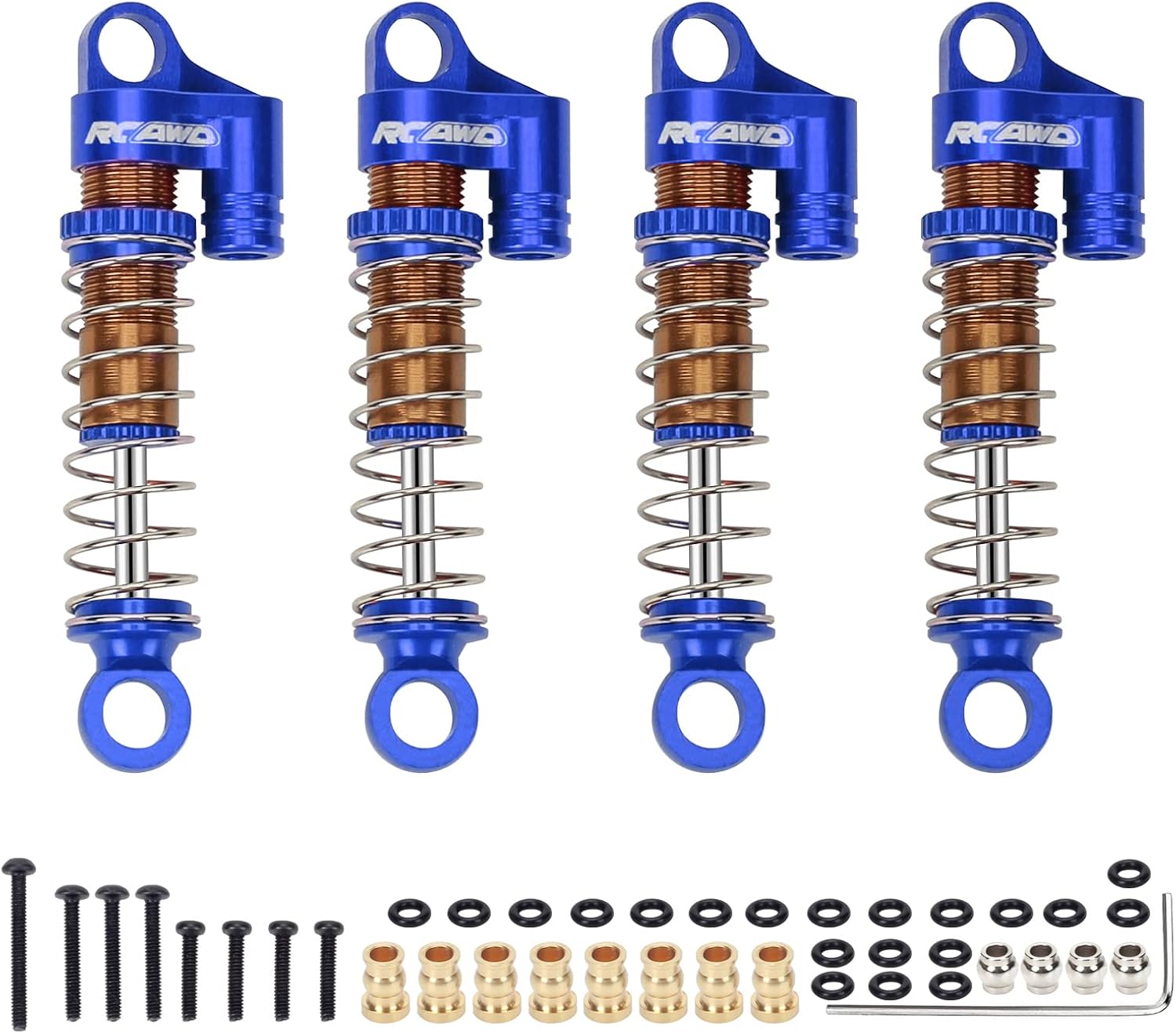 RCAWD 4x Full Alloy Front/Rear Damper Shocks Absorber Oil