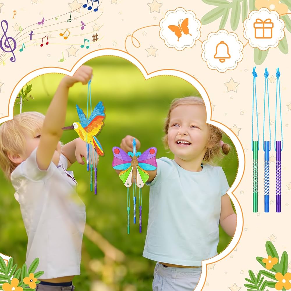 Amazon.com : Leinuosen 30 Pcs Wind Chime Kit Hummingbird
