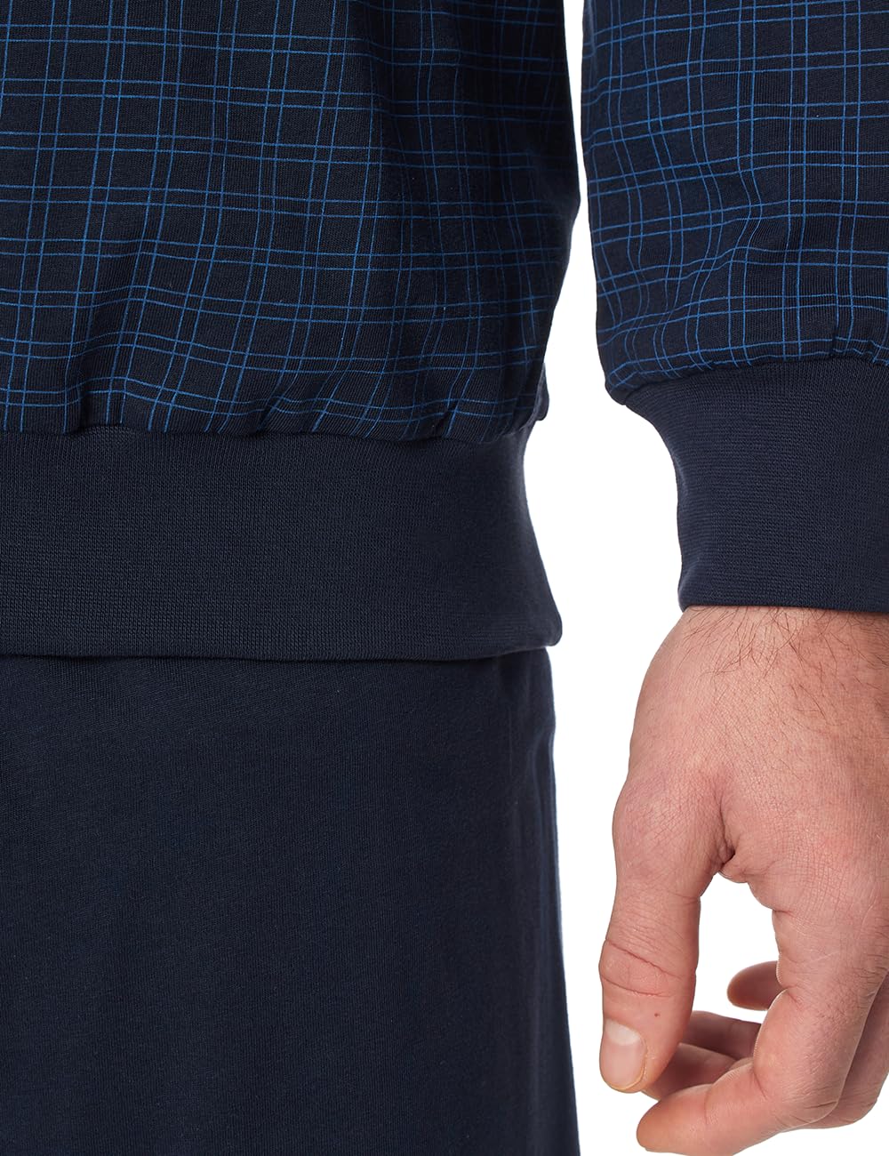 Schiesser Pidżama — zestaw Mężczyźni Schlafanzug Lang Mit Bündchen - Nightwear Set