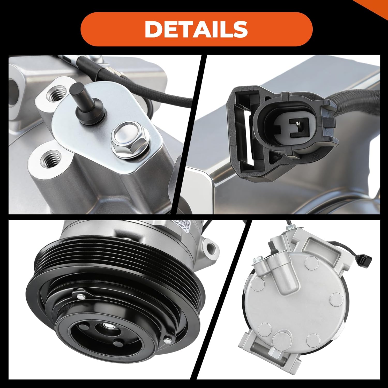 GEARLAST AC Compressor for Car, AC Compressor Kit Compatible with Honda Accord 2008-2015 Crosstour 2012-2015 Acura RDX V6 2013-2015 TL V6 2009-2014 TSX V6 2010-2014 Replaces 10SR15C