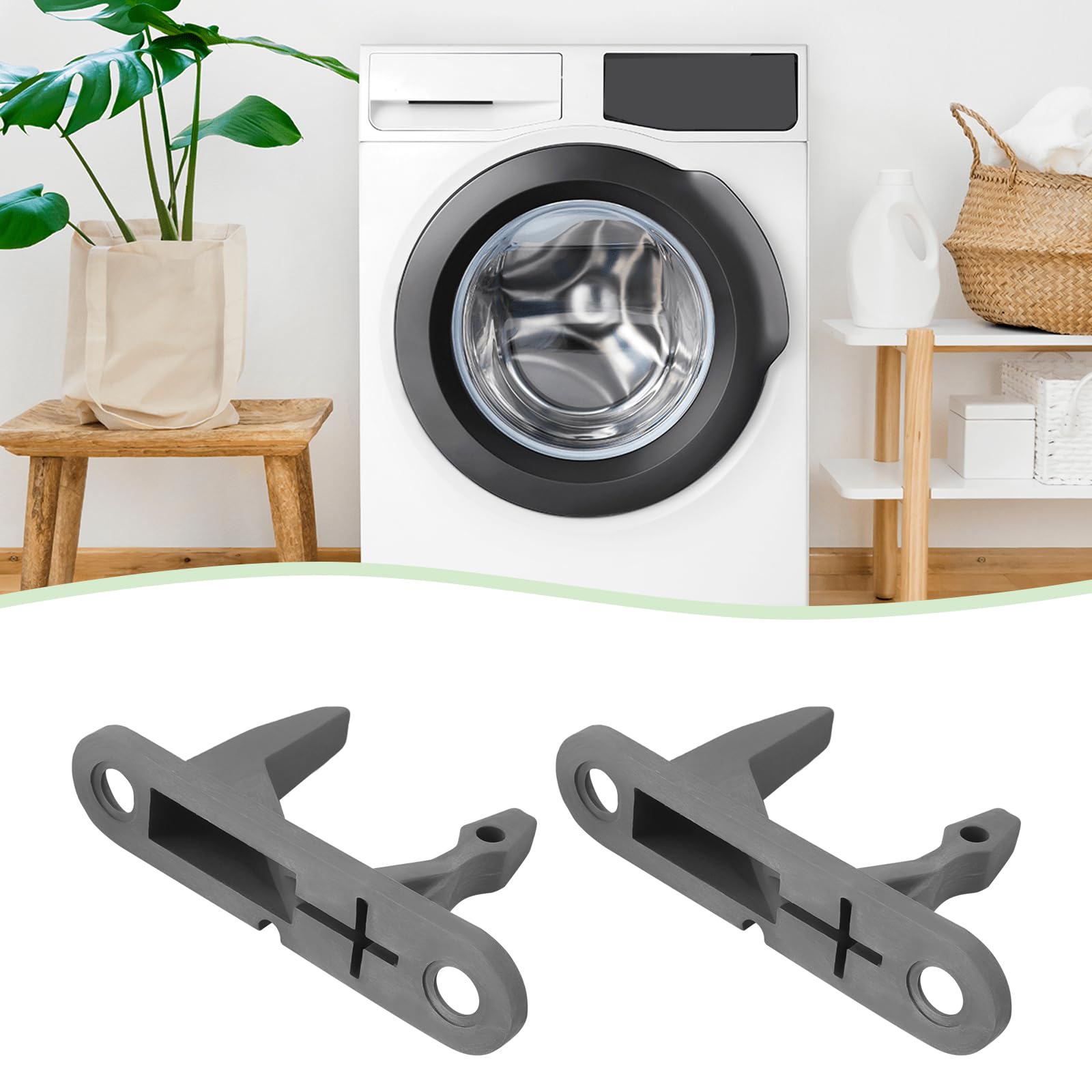 4 Pezzi Ricambio Blocchi Porta Per Lavatrice - Compatibile Frigidaire, Electrolux, Kenmore