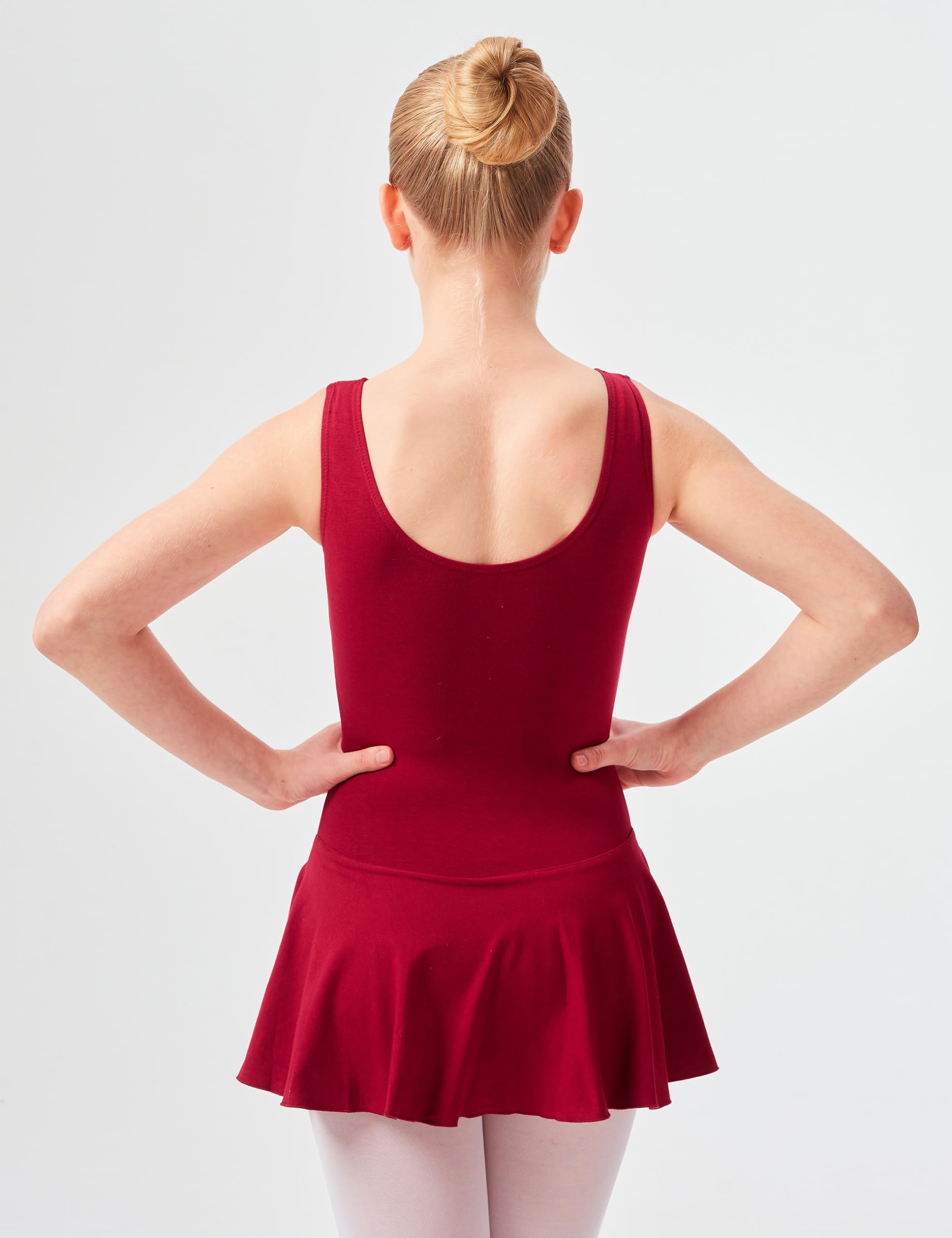tanzmuster Ballettkleid Mädchen ärmellos - Nora - Gr. 92-170 - Baumwolle - Ballettbody Kinder Ballett Trikot