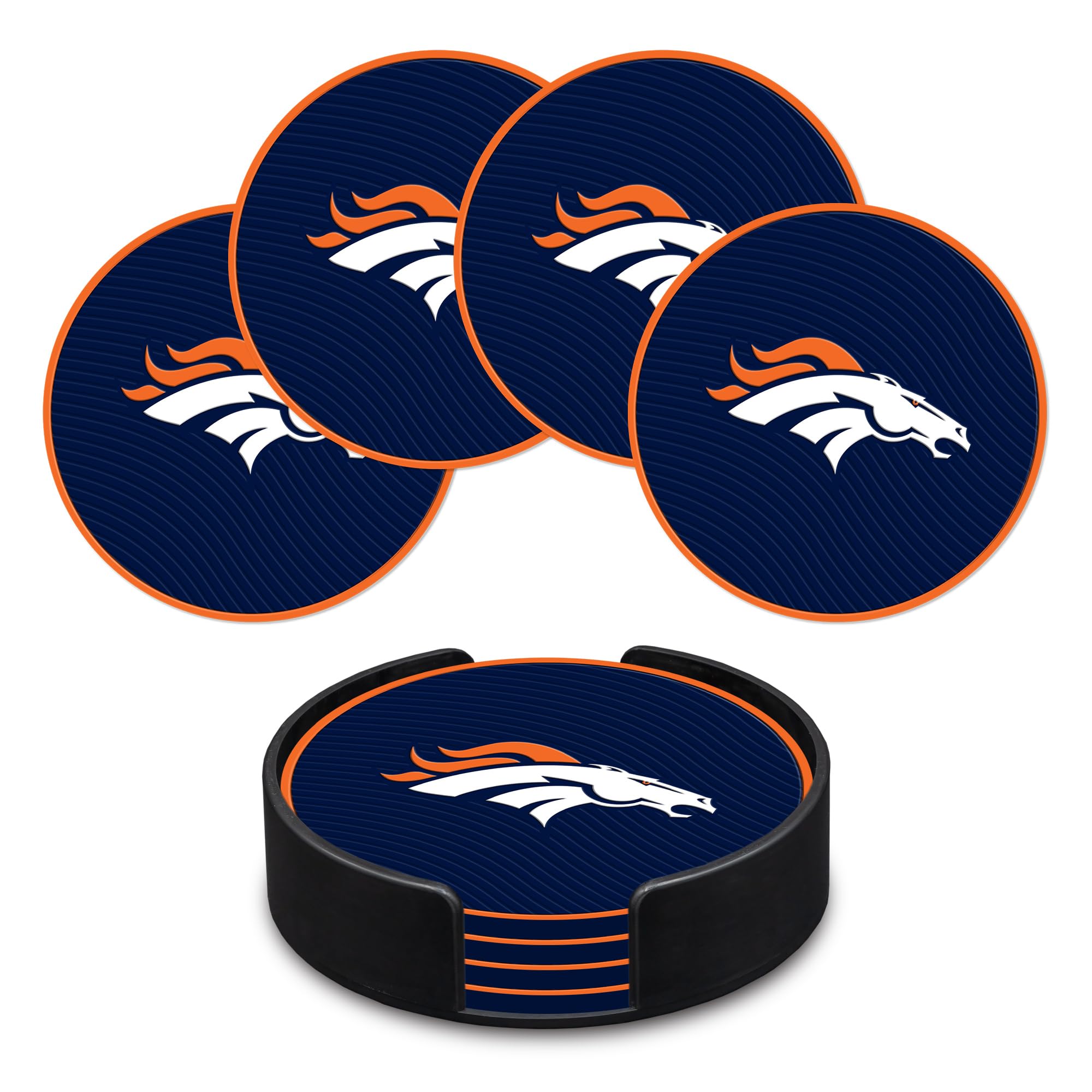 Rico Industries NFL Football Classic Favorites: PVC Coaster Set (4-Pack)