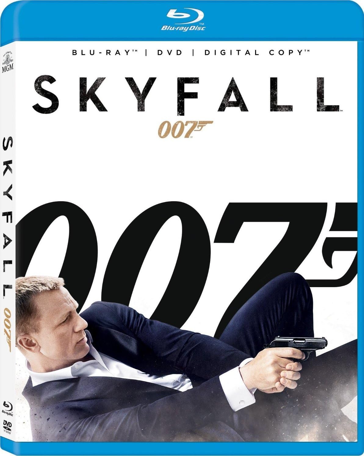 Skyfall - Blu-ray - Blu-ray + DVD - Metro-Goldwyn-Mayer | 2012 | 143 min | Rated PG-13 | Feb 12, 2013 - Director: Sam Mendes Writers: John Logan, Neal Purvis, Robert Wade, Ian Fleming Starring: Daniel Craig, Judi Dench, Javier Bardem, Ralph Fiennes, Naomie Harris, Bérénice Marlohe