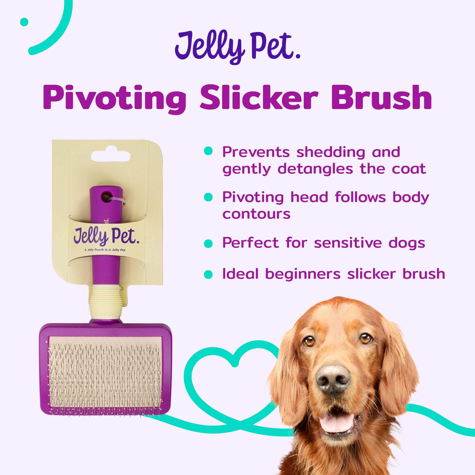 Jelly Pet Cepillo giratorio deslizante, cabezal de cepillo móvil