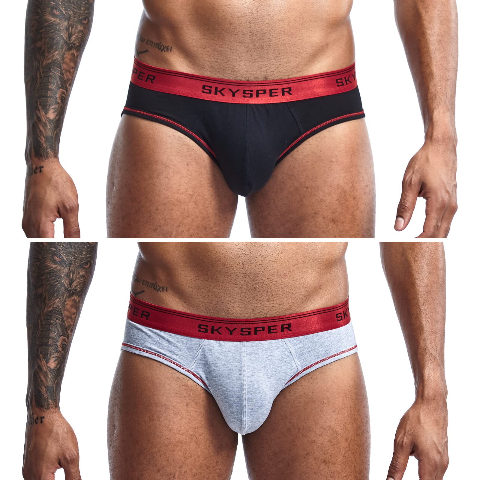 SKYSPER Men's Jockstrap Breathable Mesh 2pcs 3pcs 4pcs Jock Strap Male Underwear, Athletic Supporters for Men