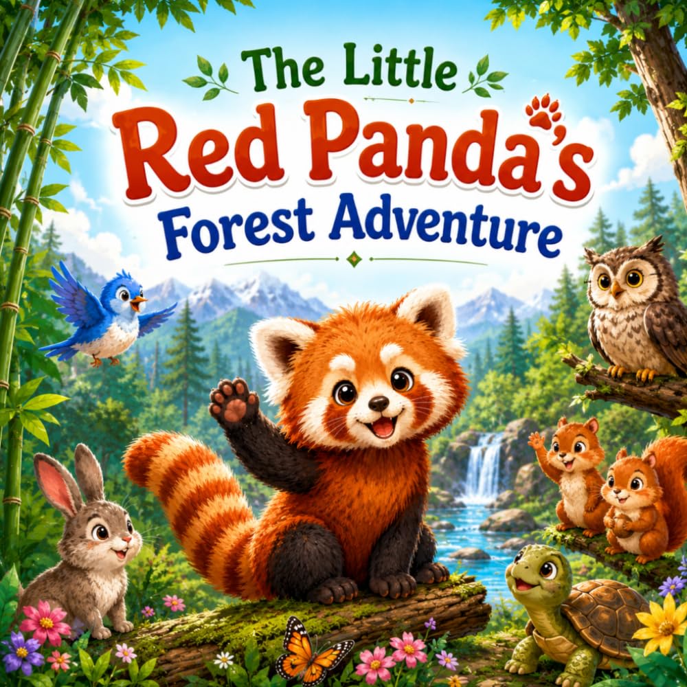 The Little Red Panda's Forest Adventure: Cute Storybook