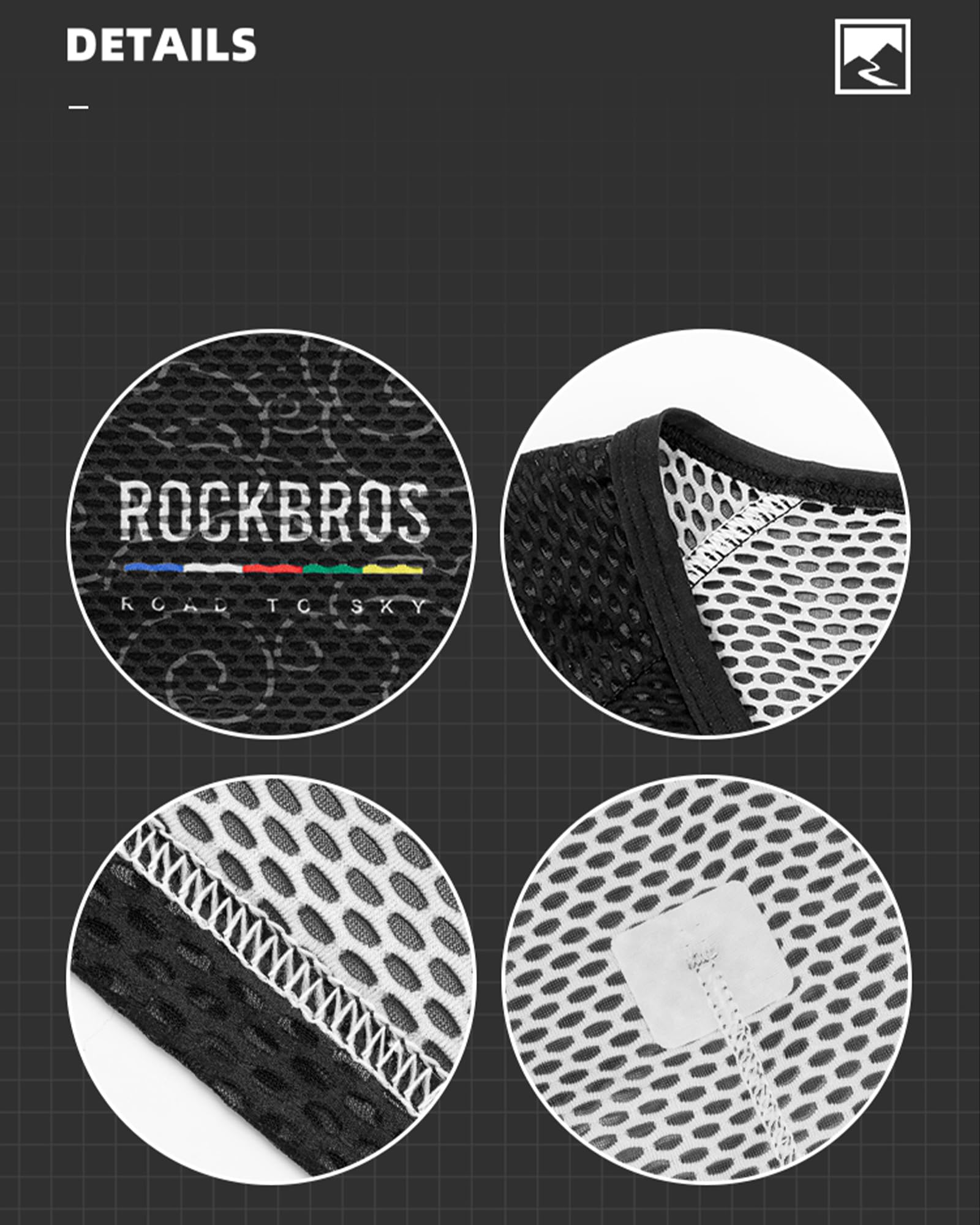 ROCKBROS Road to Sky Maglia Ciclismo Uomo, Intimo Estivo Elasticizzato, Canotta Ciclismo Mezza Manica Assorbente dal Sudore e Asciugatura Rapida per MTB, Bici da Corsa, Fitness, Running