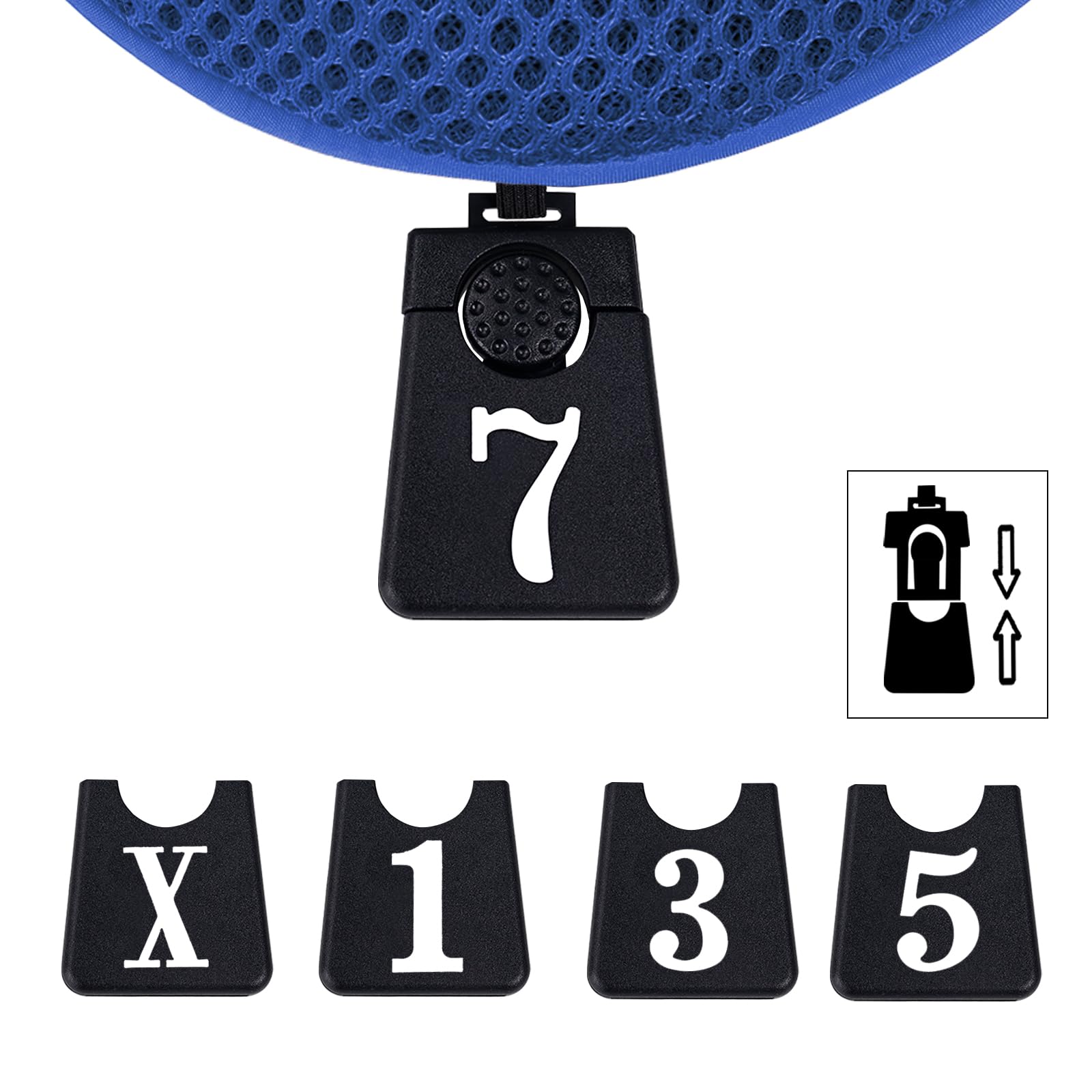 Andux Lot de 4 couvre-clubs de golf en bois de parcours 460 cc