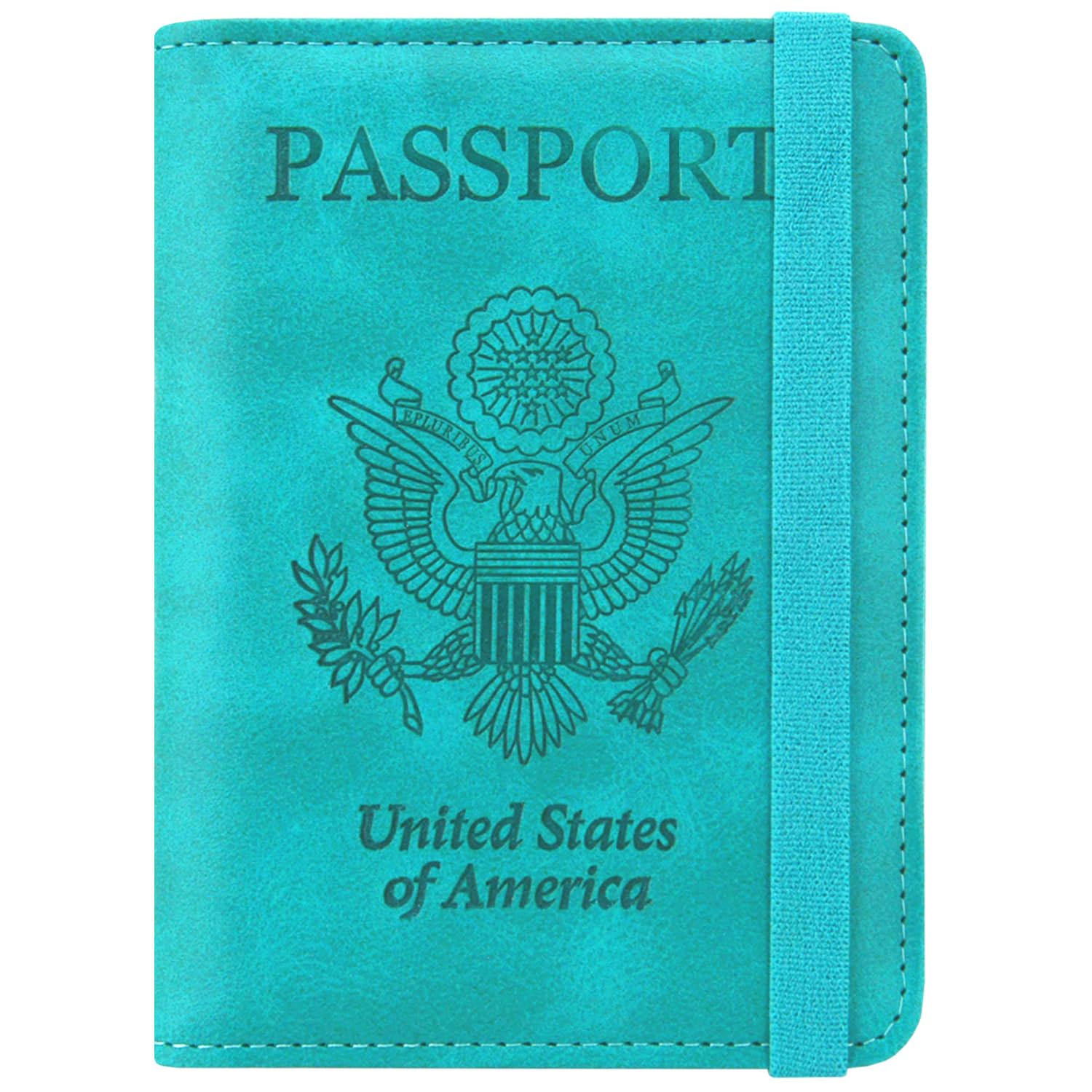 ACdream Passport and Vaccine Card Holder Combo, Cover Case with CDC Vaccination Card Slot, Leather Travel Documents Organizer Protector, with RFID