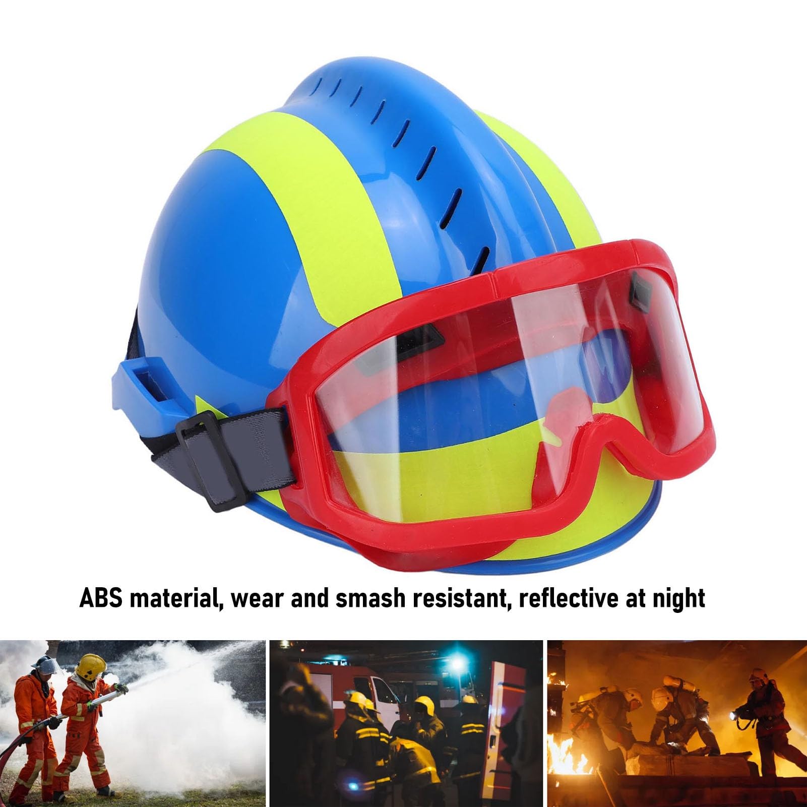 Sxhlseller Casque de Sauvetage F2 pour Le Travail en Hauteur, Casque de sécurité avec PC ventilé à Fente Légère pour la Recherche d'urgence en Cas de Tremblement de Terre et d'incendie