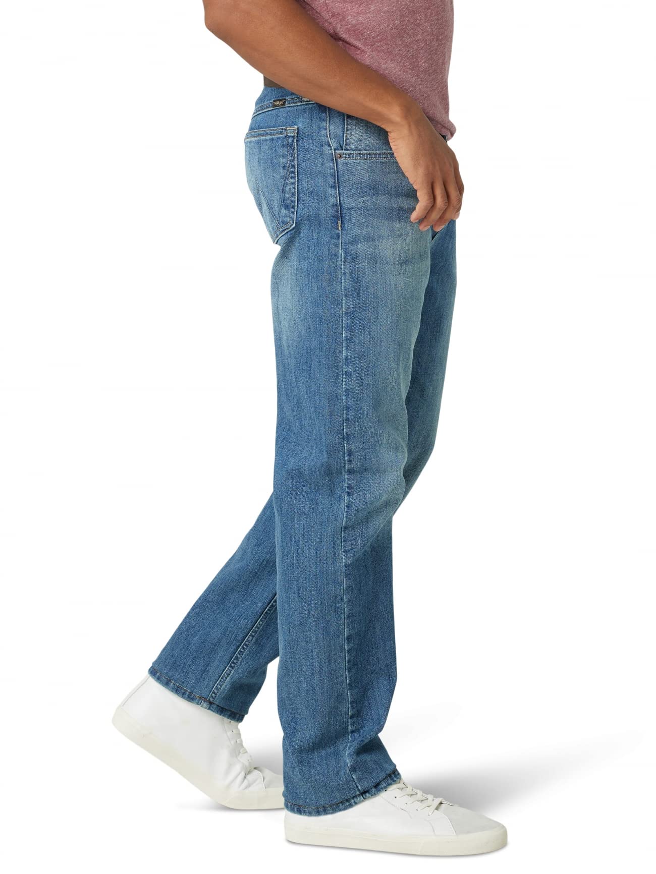 Wrangler Herren Freie Stretch-Anpassung, Normale Passform Jeans, stahlblau, 38W / 32L – Ansicht 2