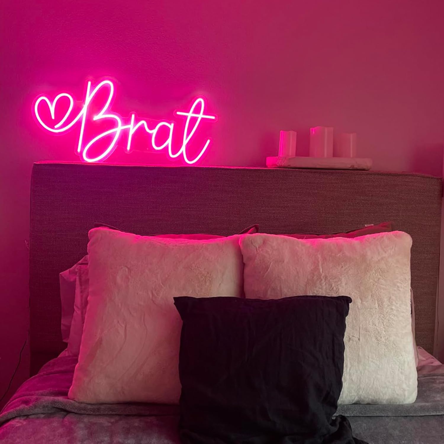 Neon Leuchtschild Personalisiert, Personalisiert LED Leuchtschilder, Leuchtschild USB RGB für Wanddekoration Schlafzimmer HHochzeit Geburtstag Aktivität Unternehmen Bar Lichtzeichen (30-150 cm)