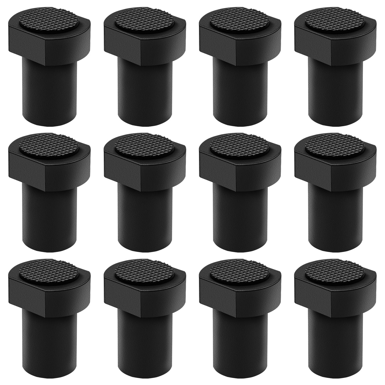 ViewReal12 Pack 20mm Aluminum Bench Dogs – Non-Slip, Durable Workbench Clamps for MFT Tables, Woodworking, DIY – Precision Hold & Tool Protection