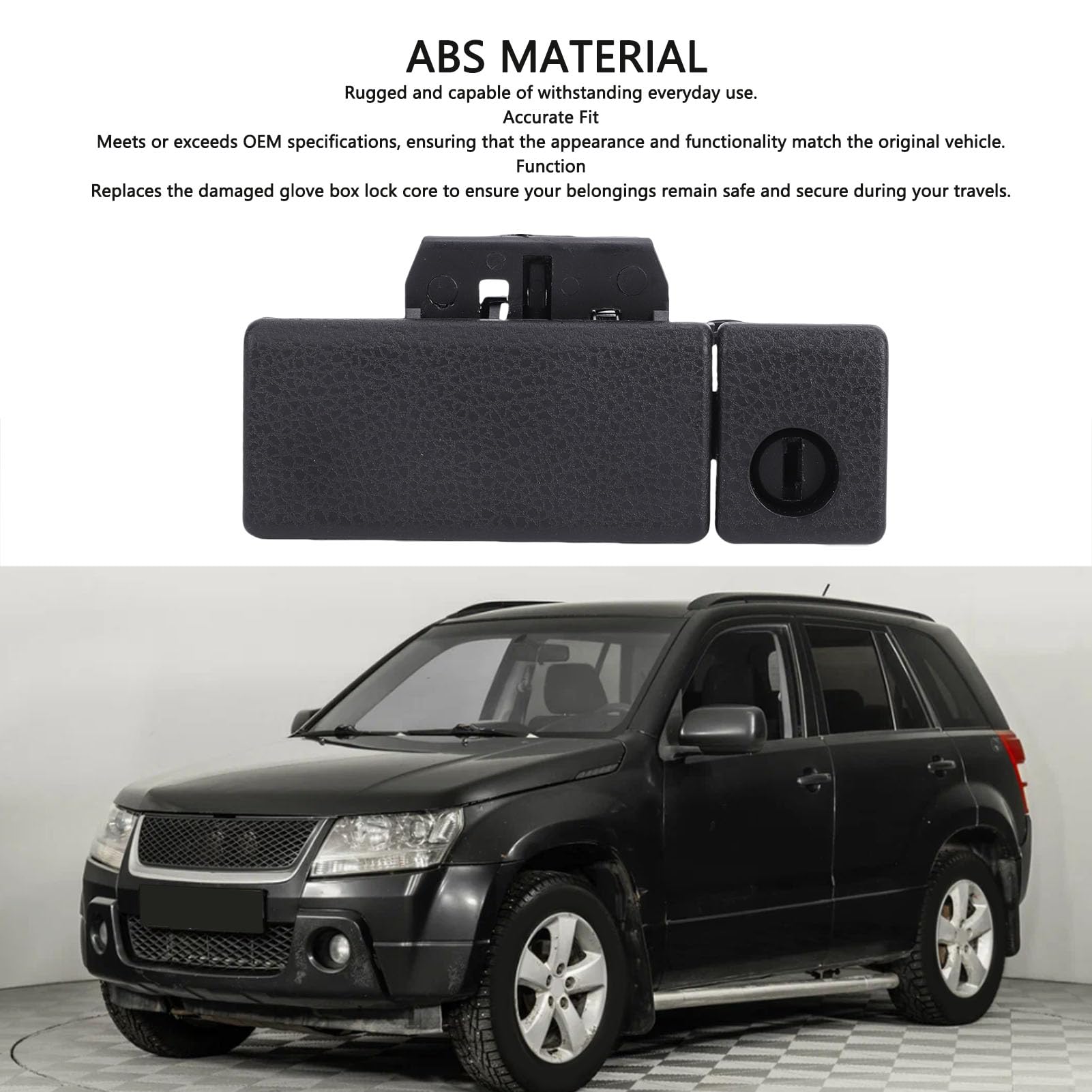 Manija de Pestillo de Bloqueo de Guantera, Reemplazo de ABS para Grand Vitara 2006 2015, con Números de Pieza OEM 73430 65820 5PK 73430658205PK 73430 65820 7343065820