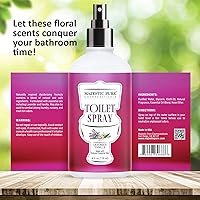 Vista 6 de MAJESTIC PURE Spray de inodoro de vainilla y lavanda, con aceites esenciales naturales, espray para excrementos para inodoro, desodorante en aerosol