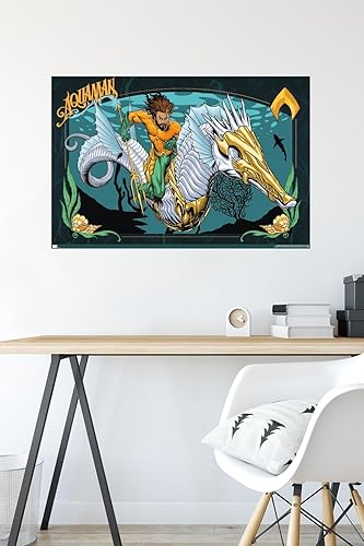 Miniatura 34 de Trends International DC Comics Movie Aquaman y el Reino Perdido - Póster de pared con ilustración de Aquaman, 14.72 x 22.37 pulgadas, versión