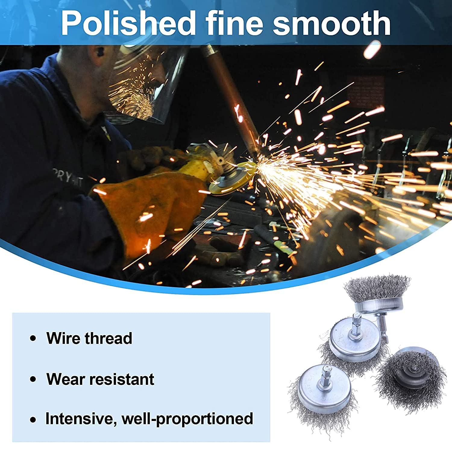 WENORA Wire Brush for Drill Set 6 Pack, Wire Cup Brush for Drill 1/4 Inch Arbor 0.010 Inch Coarse Carbon Steel-2 Inch Wire Drill Brush for Drill Attachment Rust Removal : Industrial & Scientific