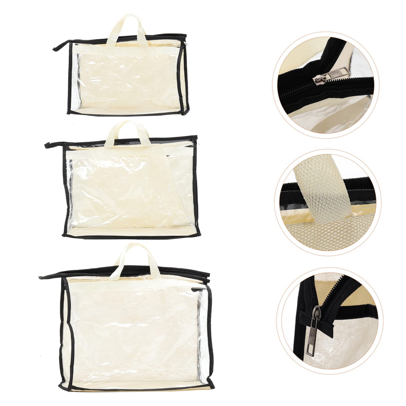 Ciieeo Organizador de Bolsos Transparente de PVC para Armario, 15 Piezas