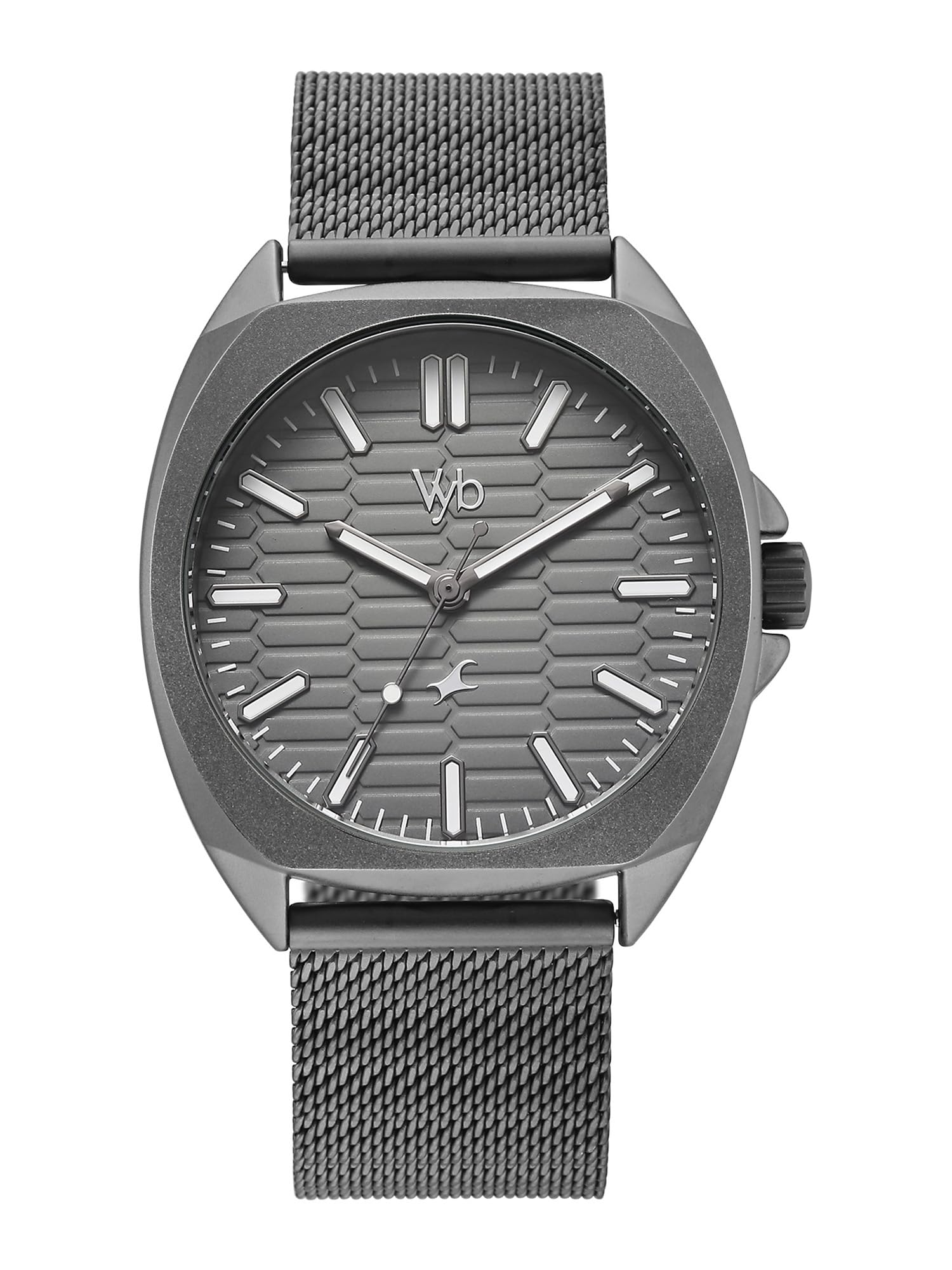 Fastrack Vyb Aviator with Quartz Analog Grey Dial Grey Stainless Steel Strap Watch for Men - FV30046QM01W-picture-12