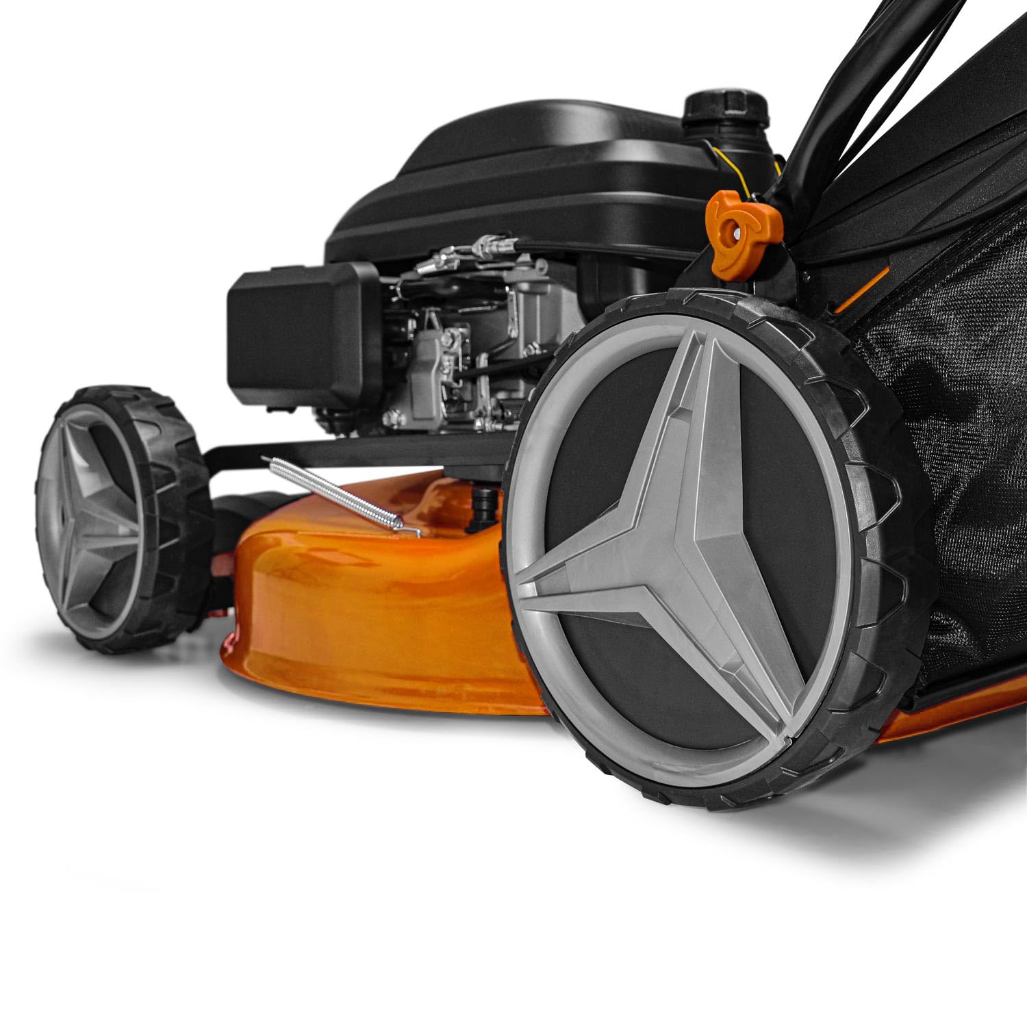 Boudech® Cortacésped autopropulsado 225cc 5.2hp OHV 4 Tiempos con e-Start Mulching 4en1 520mm de Ancho de Corte