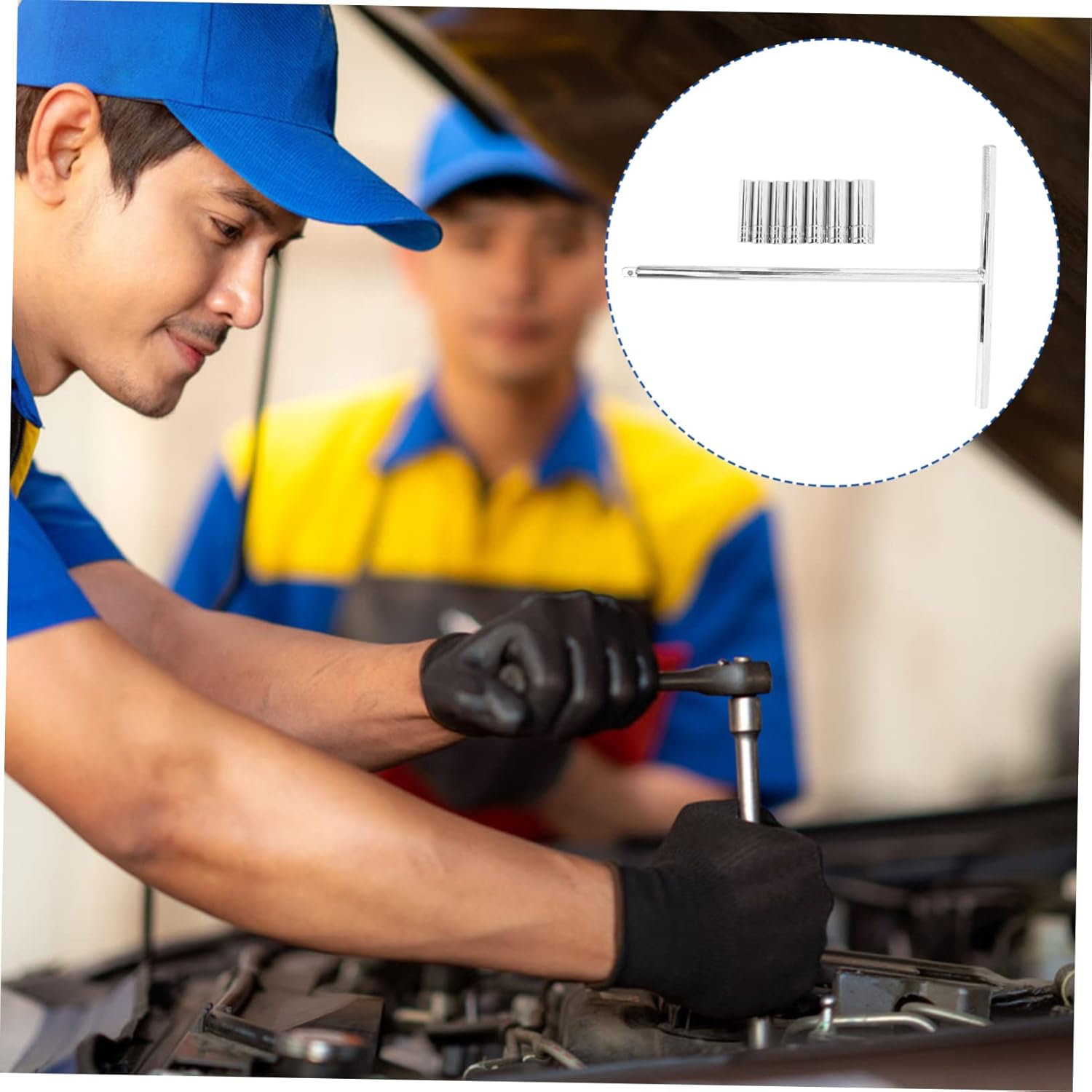 ARTIBETTER 1set Type Socket Wrench Set Vanadium Metric Non- Handle Essential Tool for Home Repairs and Mechanic Work