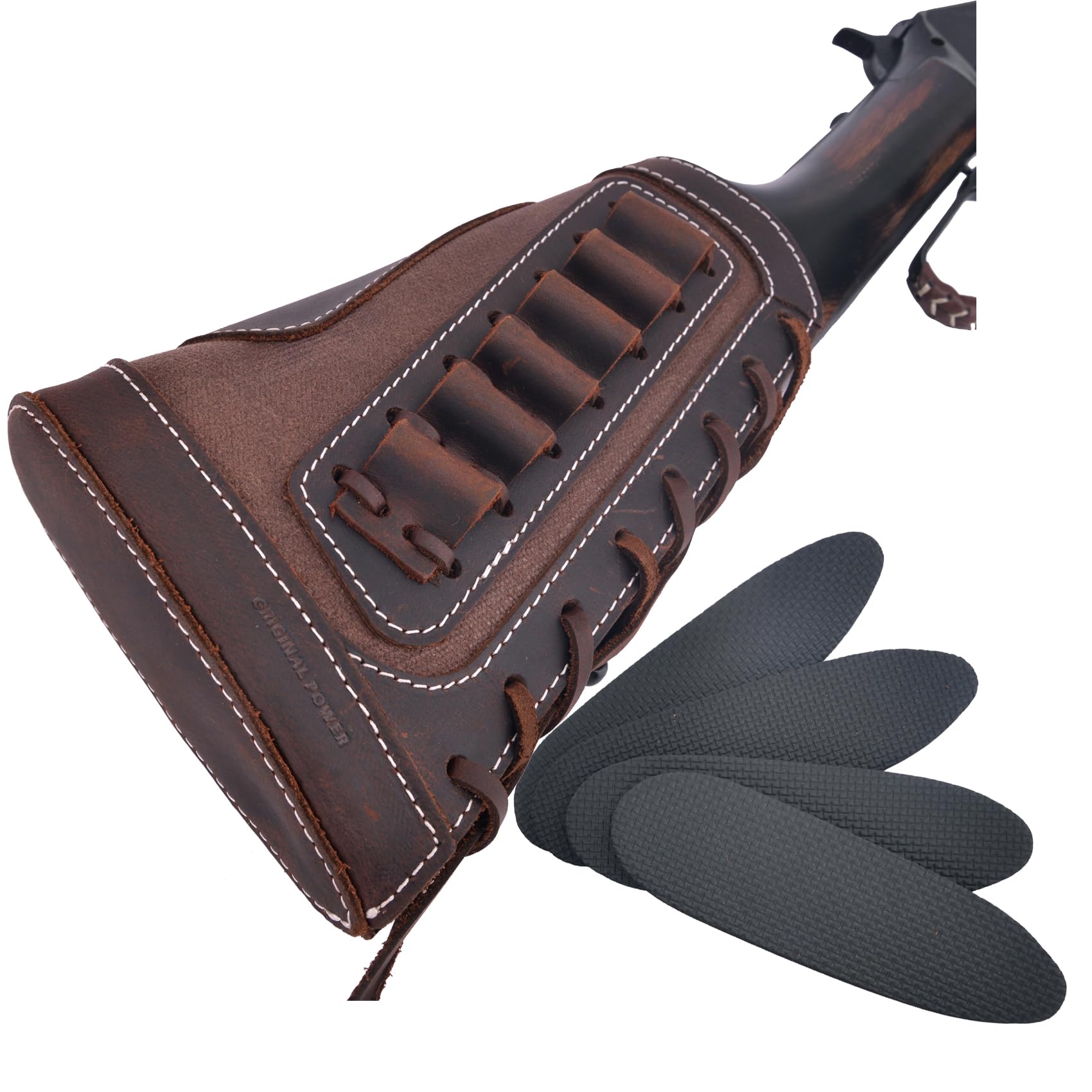 1 Set Gewehrkolbenbezug mit Patronenhalter-Riemen für .308, .30-06, .44MAG