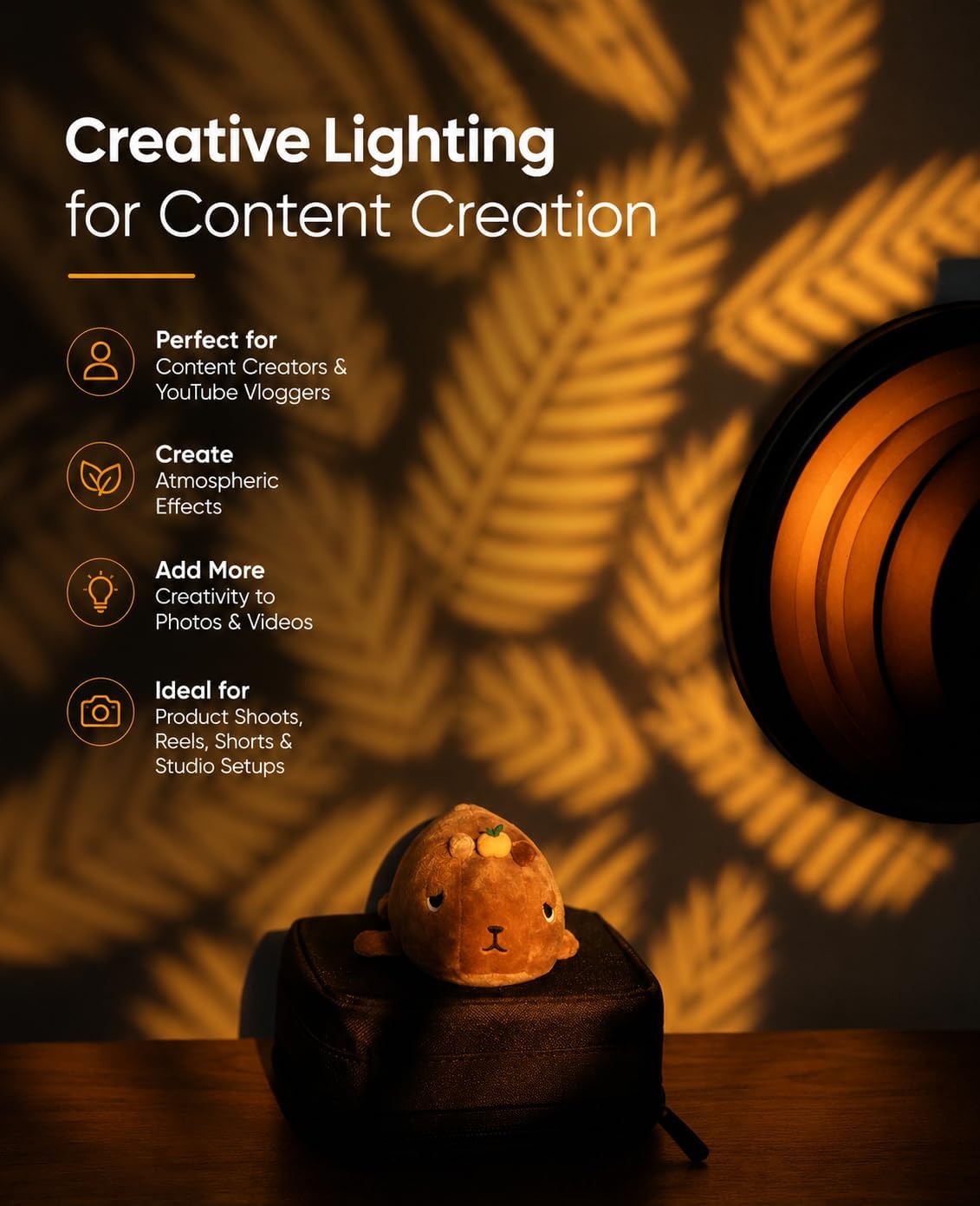 Metal Gobos Pattern for Smallrig RF10/20C,Neewer/PHOTOOLEX/K&F Flashlight
